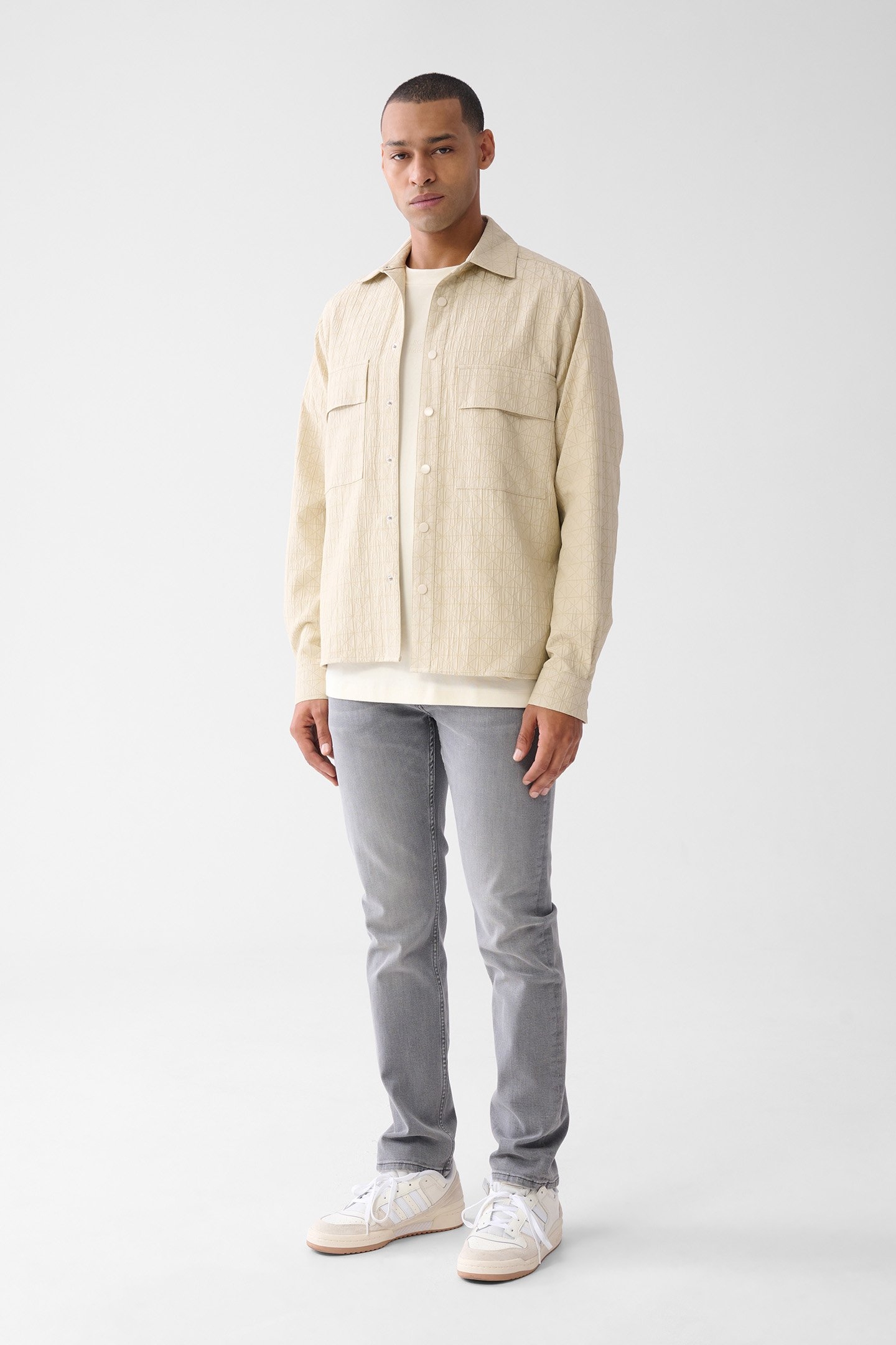 MA-SBTRIANGLE OVERSHIRT SAND 2