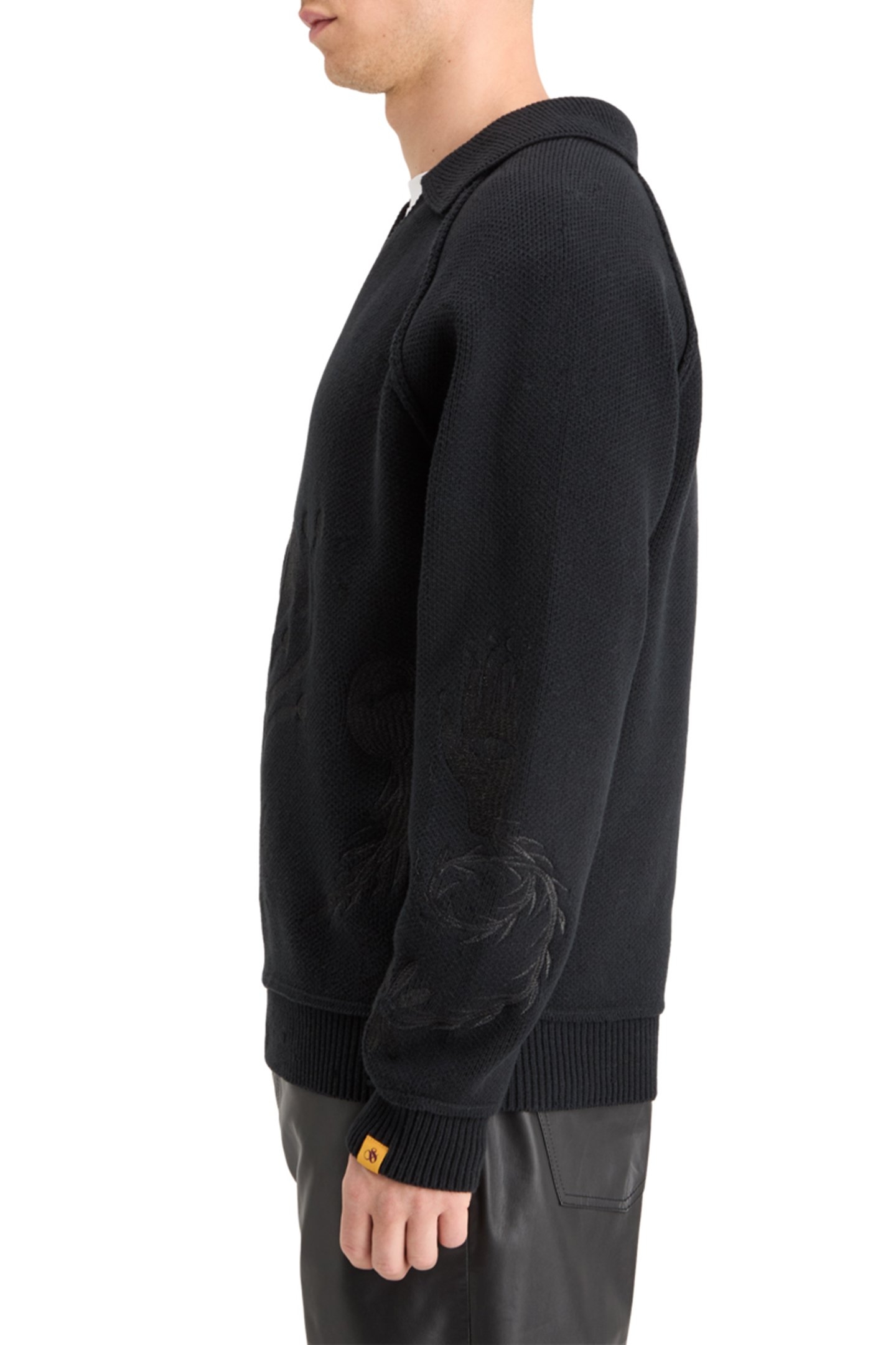 POLO LONG SLEEVES DROPPED SHOULDER SWEATER BLACK 6