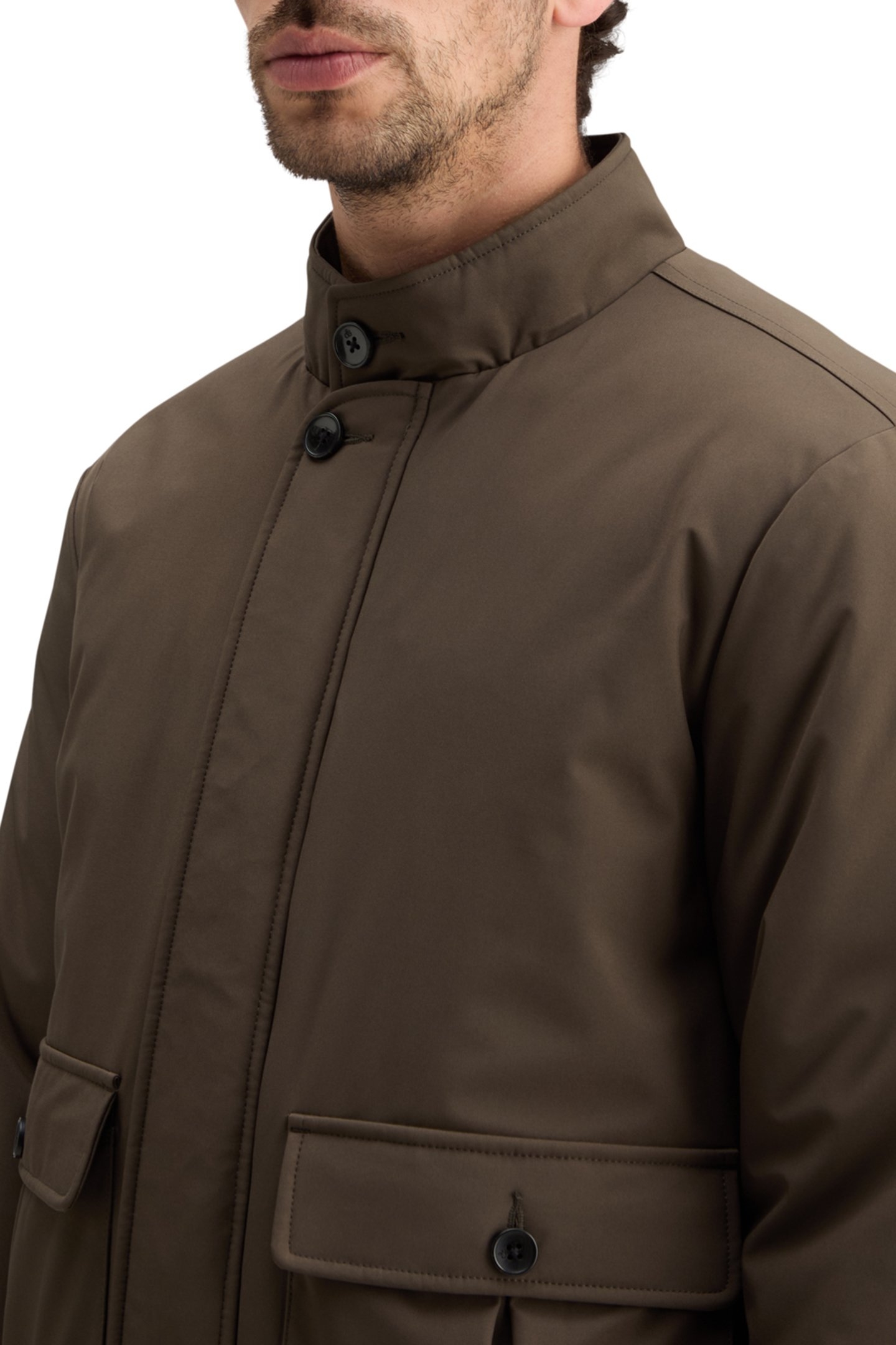 STRETCH HARRINGTON SOFTSHELL JACKET COFFEE 8