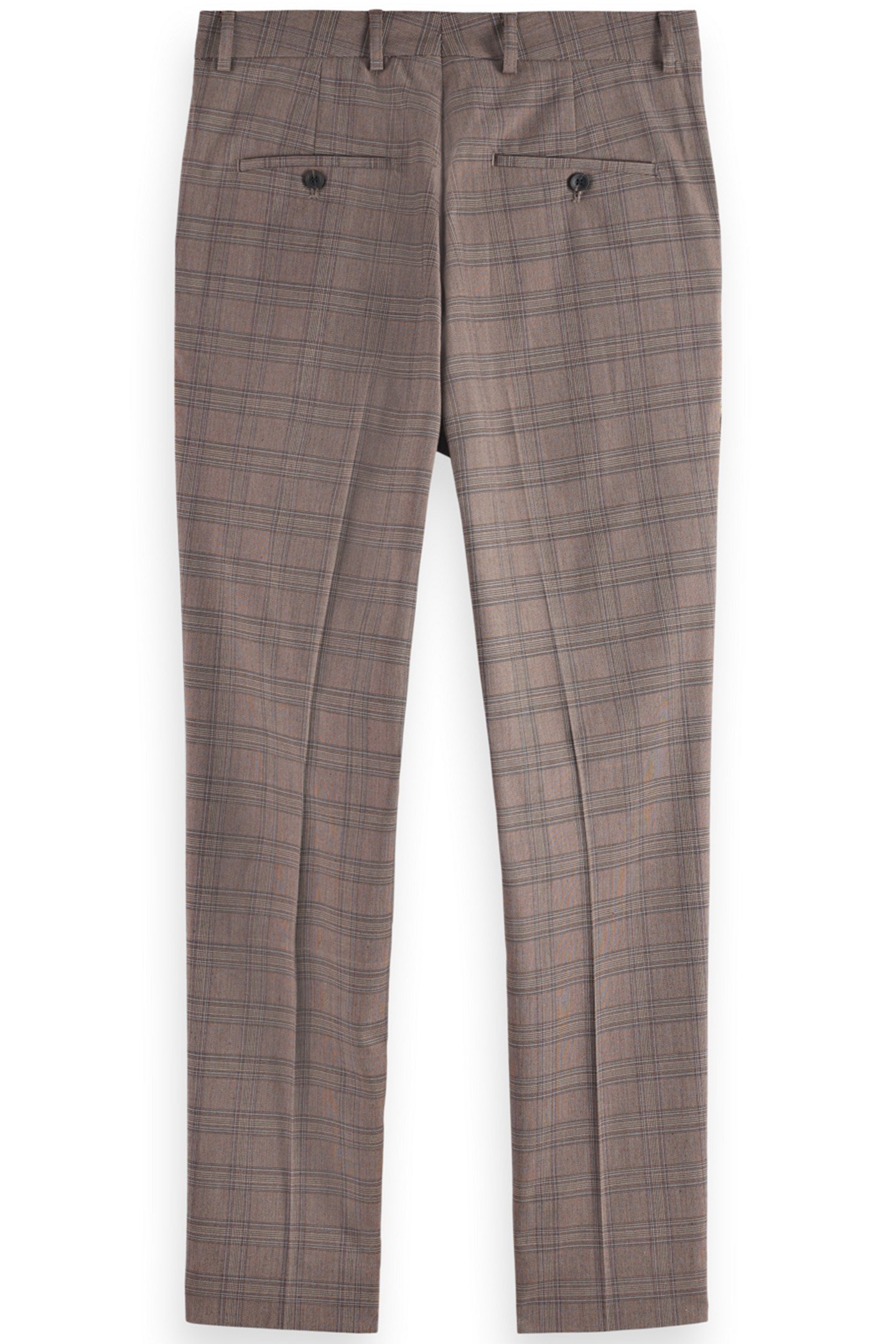 IRVING - CLASSIC YARN-DYED CHINO BROWN ECRU CHECK 5