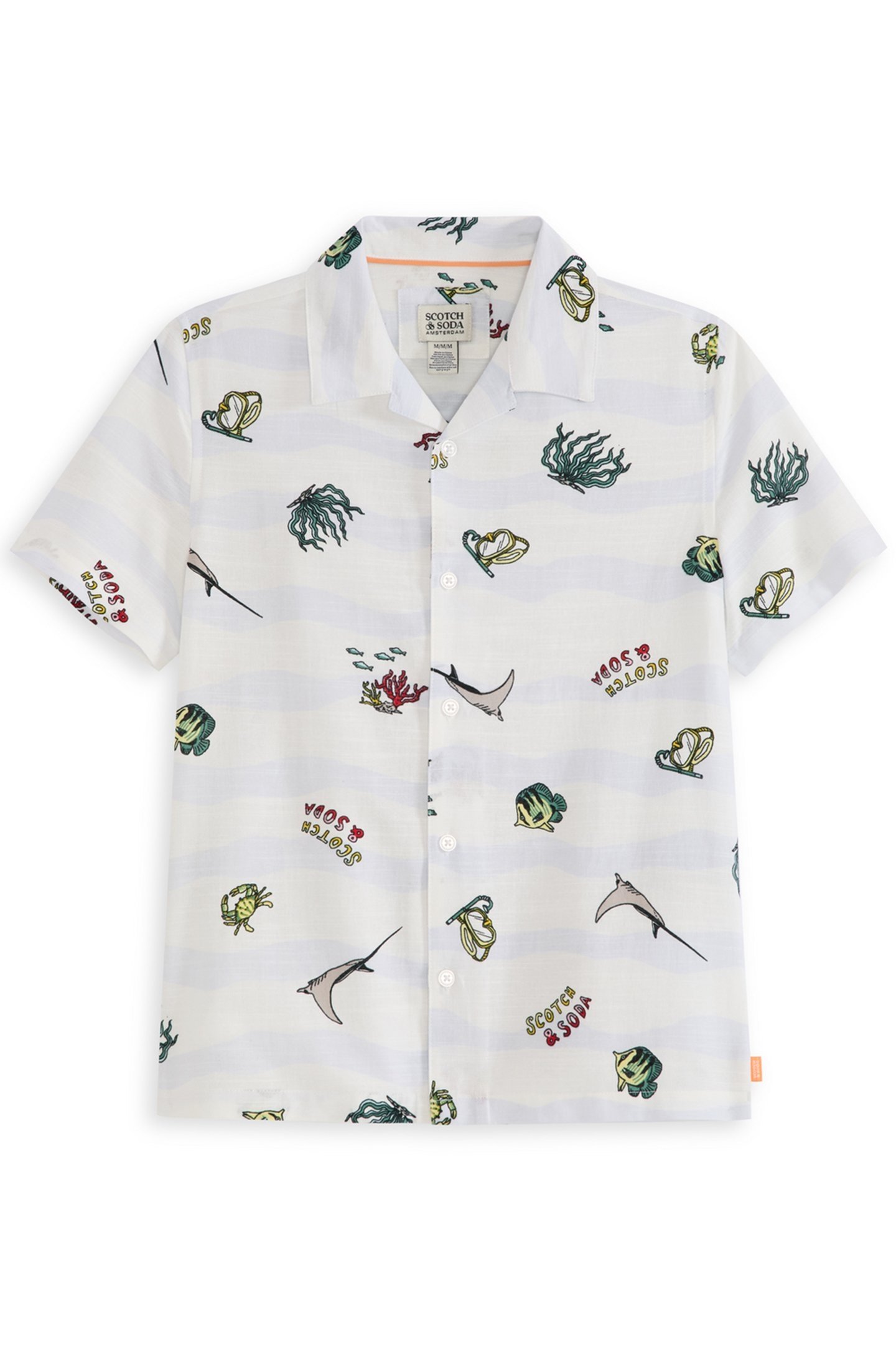 BOYS 2PC PRINTED WOVEN BUTTON UP SHIRT & SHORT SET WHITE TRA 3