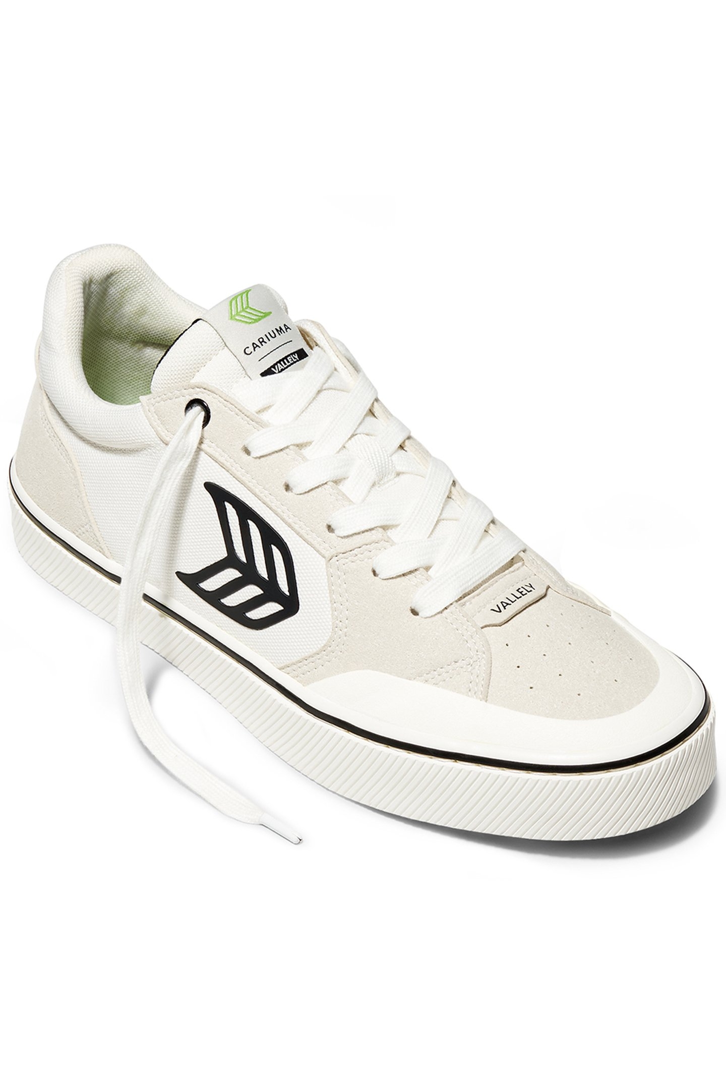 VALLELY PRO VINTAGE WHITE SUEDE AND OFF-WHITE CORDURA BLACK  2