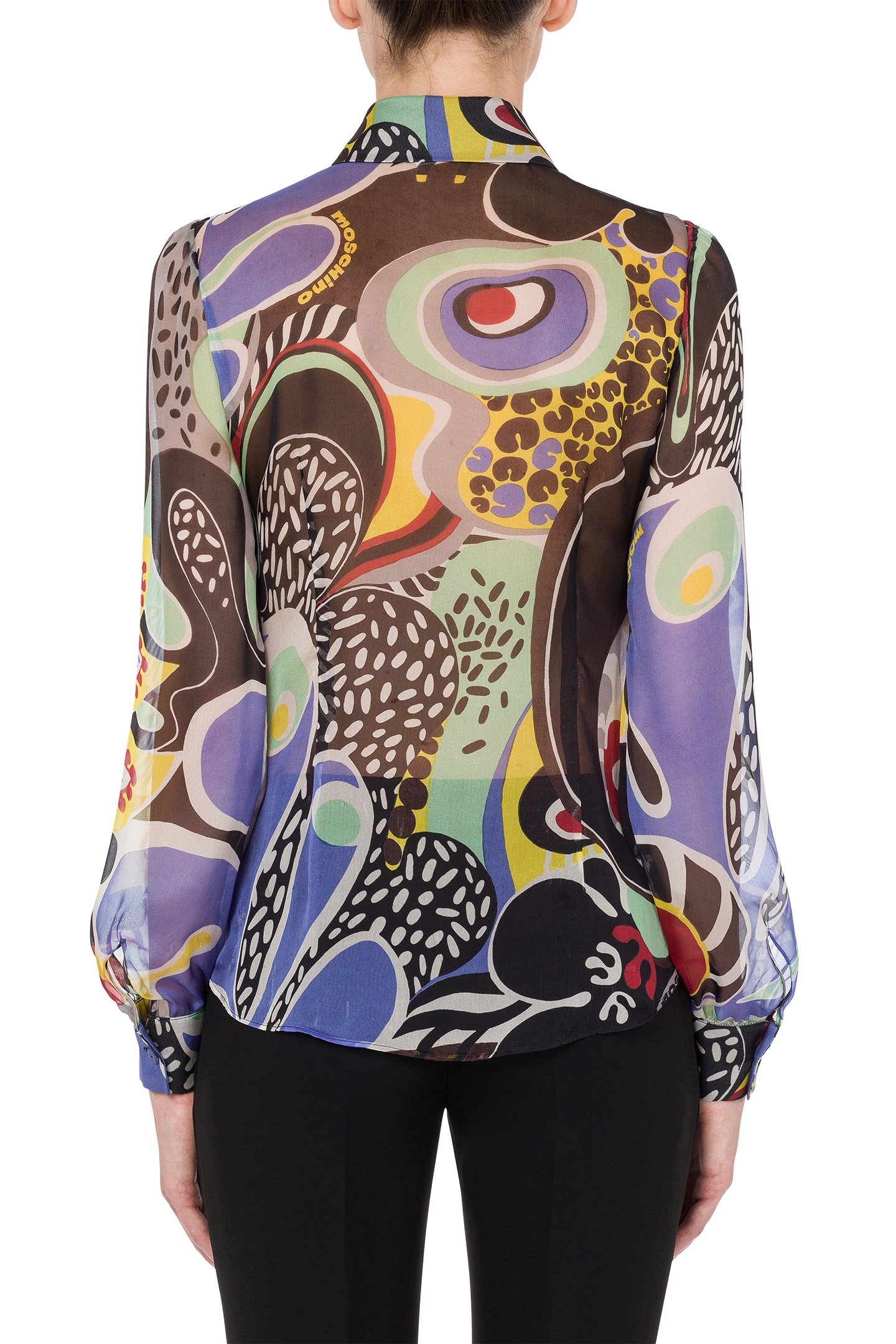 CHIFFON PSYCHEDELIC PRINT SHIRT MULTICOLOUR 2