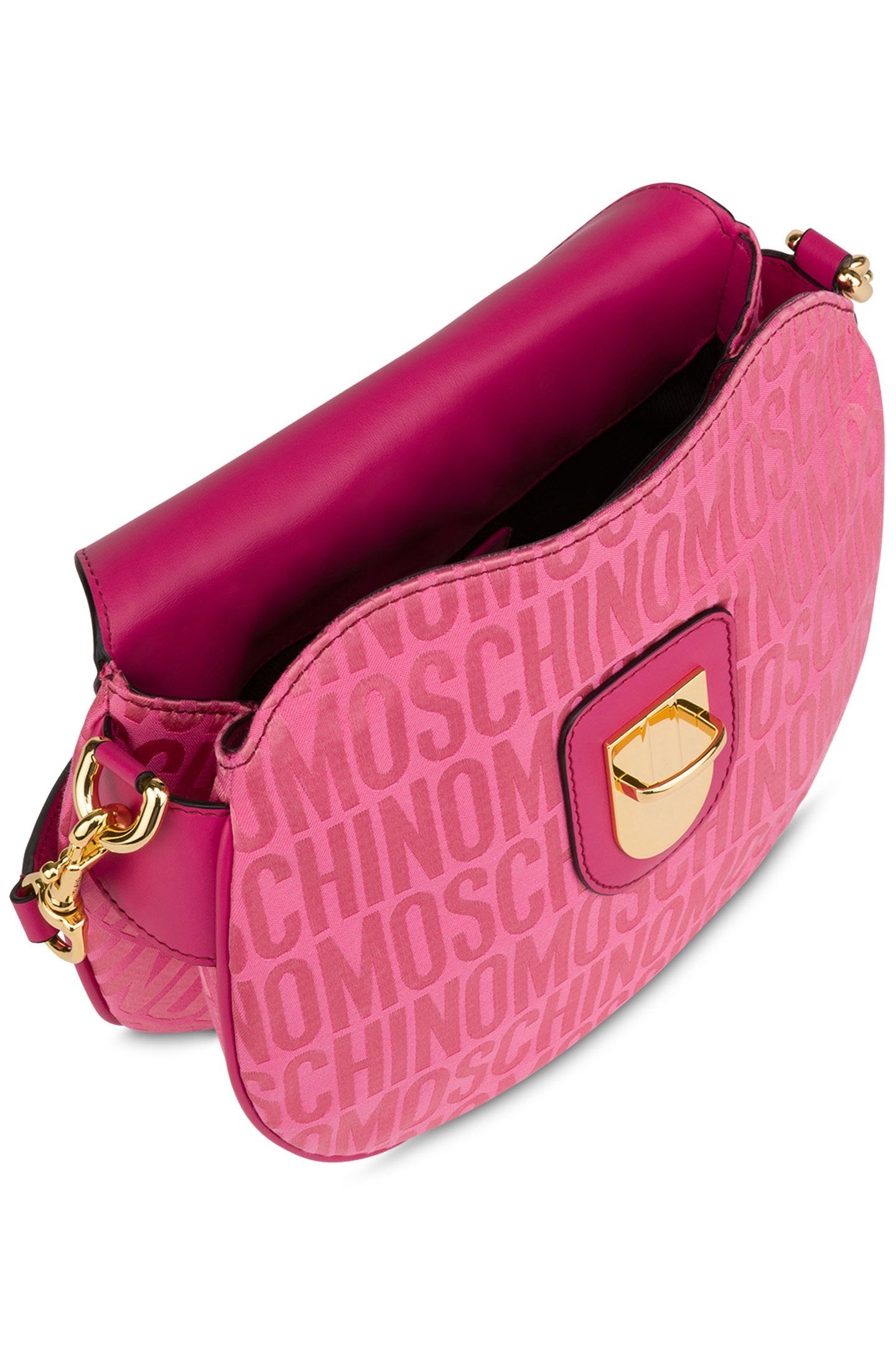 ALLOVER LOGO NYLON HANDBAG PINK 3