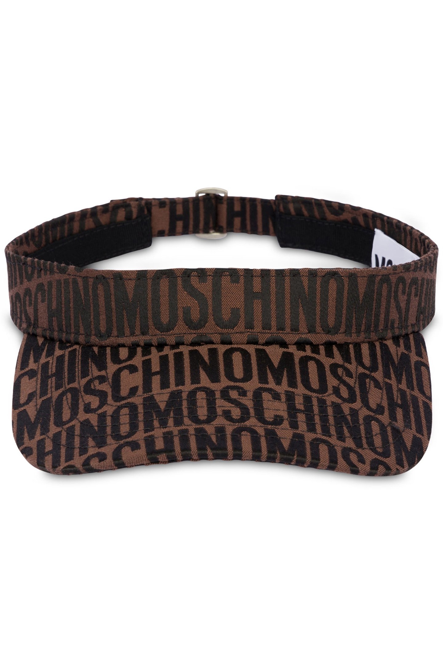 NYLON VISOR ALLOVER LOGO BROWN 1