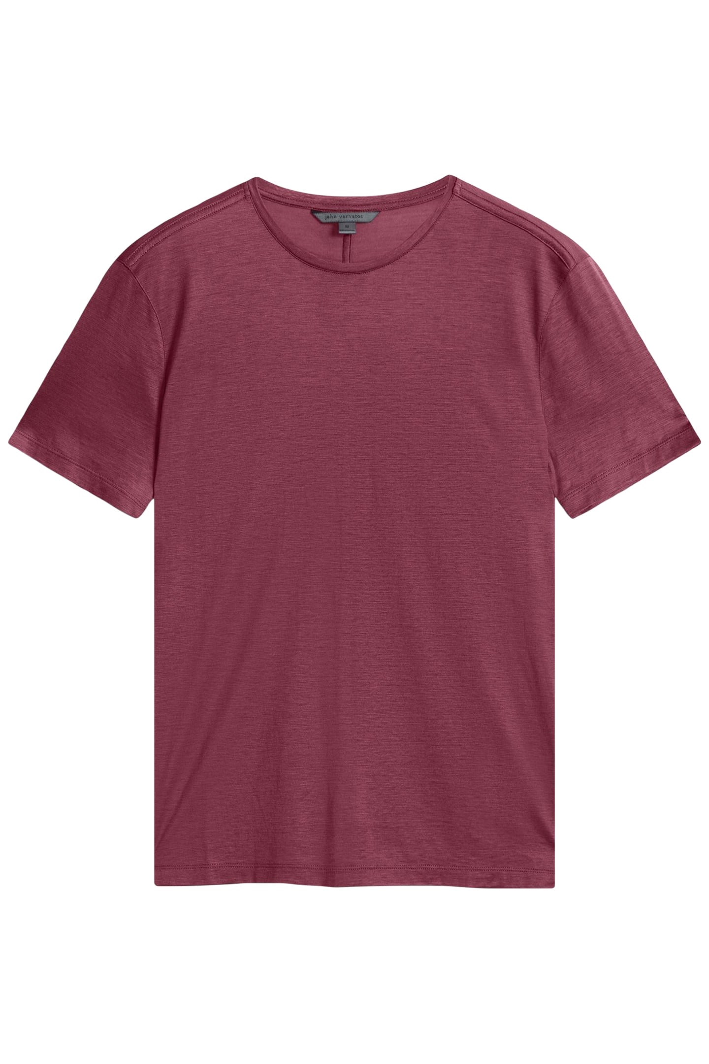 AMATO REGULAR FIT SS CREW PLUM 2