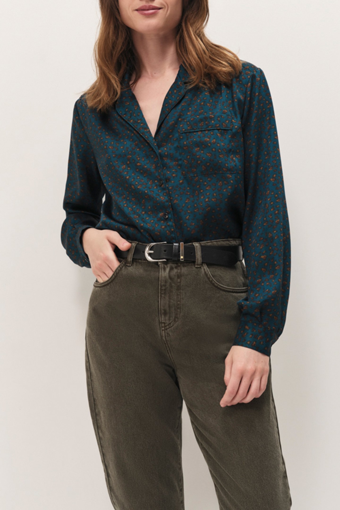 CHANEZ - WINTER LEOPARD PRINT SYCAMORE SHIRT 1