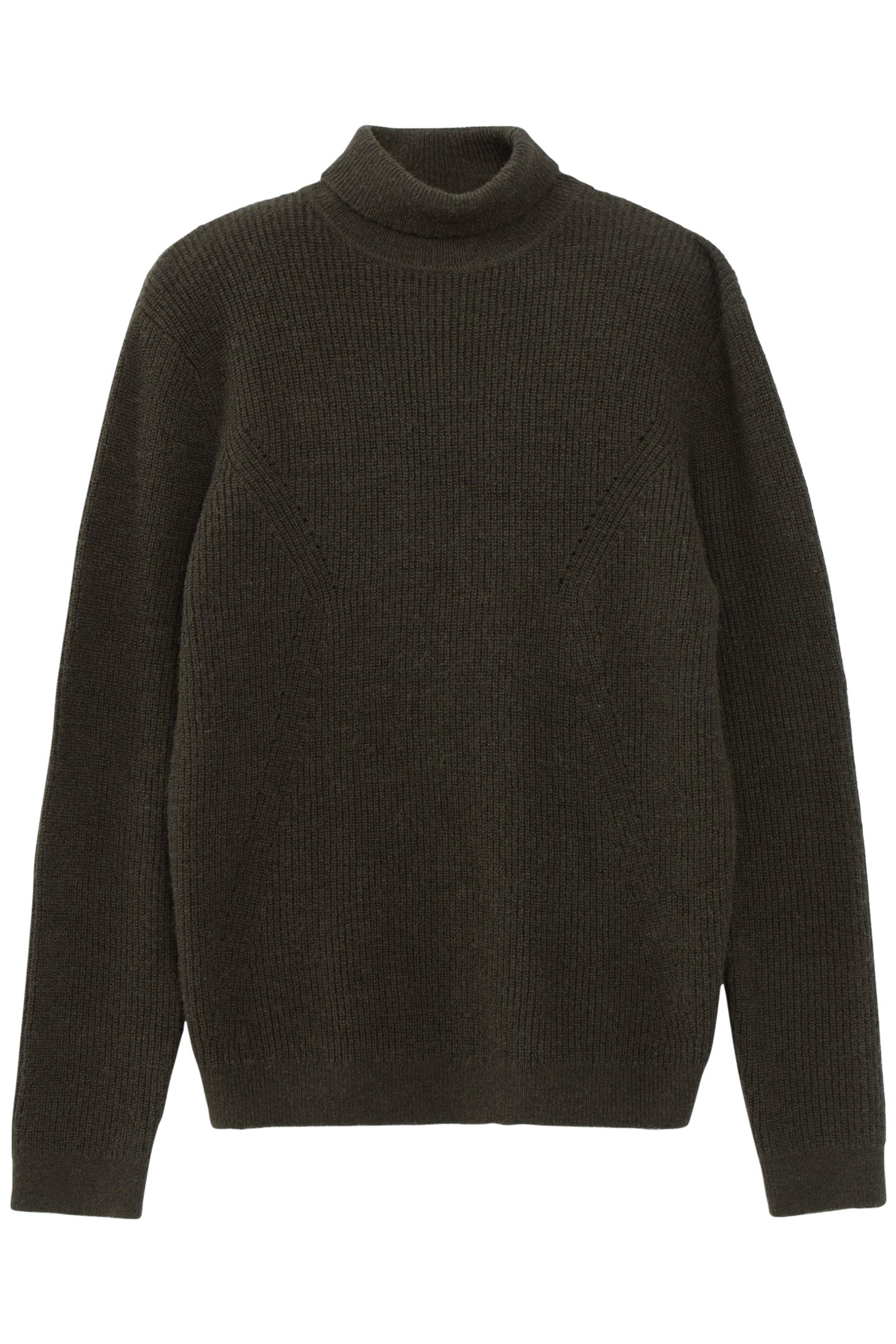 DARK KHAKI TURTLENECK JUMPER 4