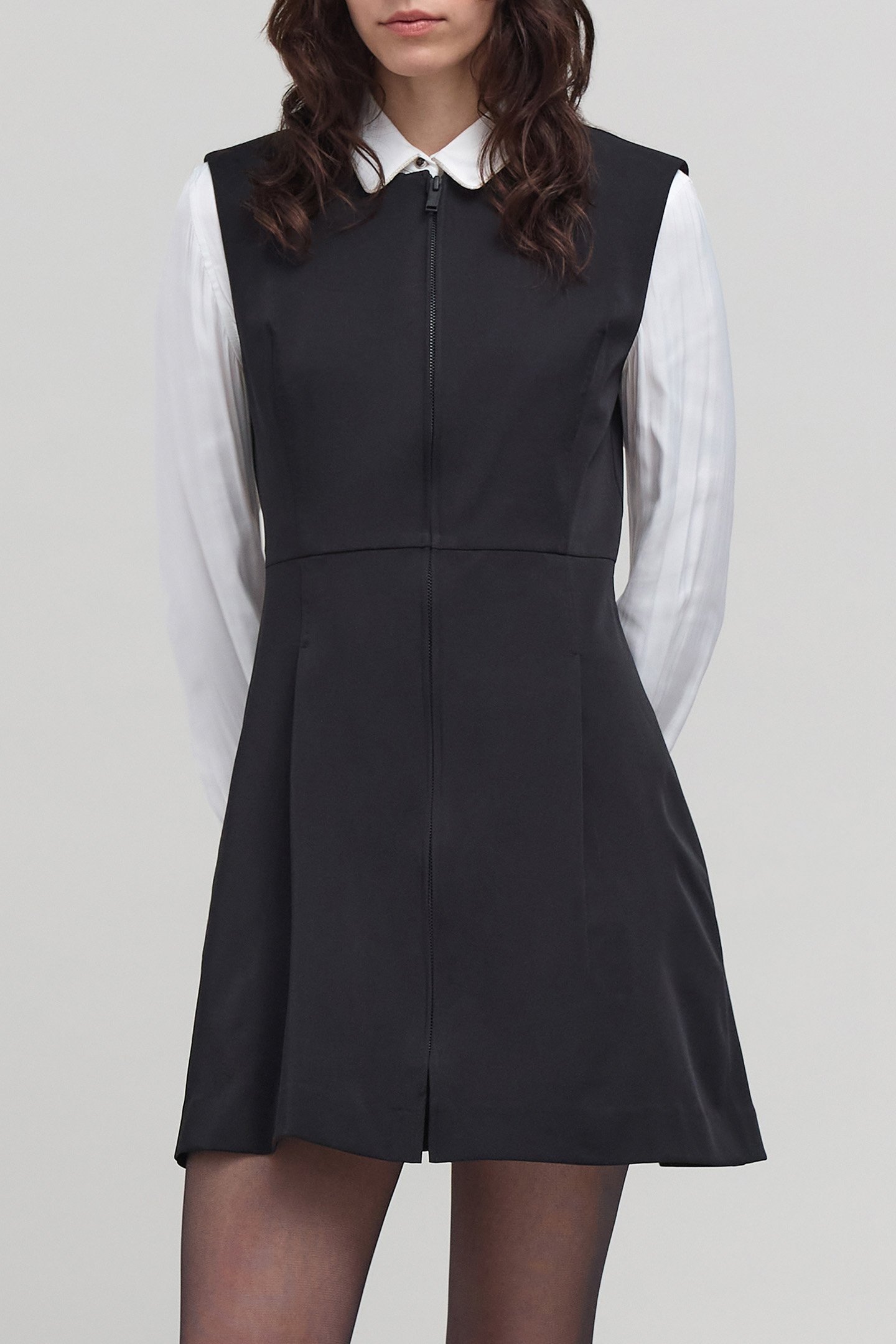 BLACK ZIP DRESS WITH TECHNICAL SPIRIT 5