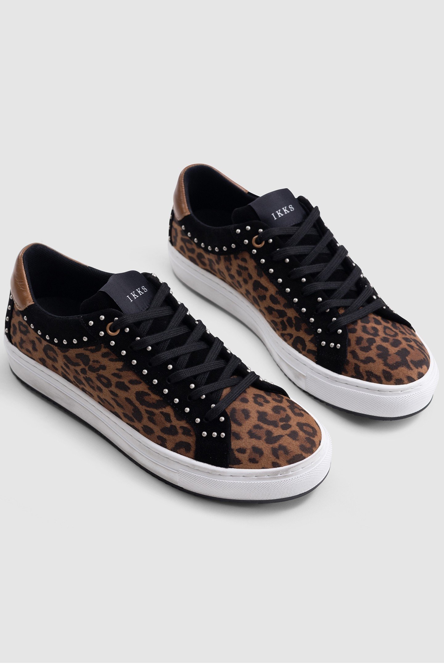 BROWN SUEDE LEOPARD PRINT TRAINERS 2