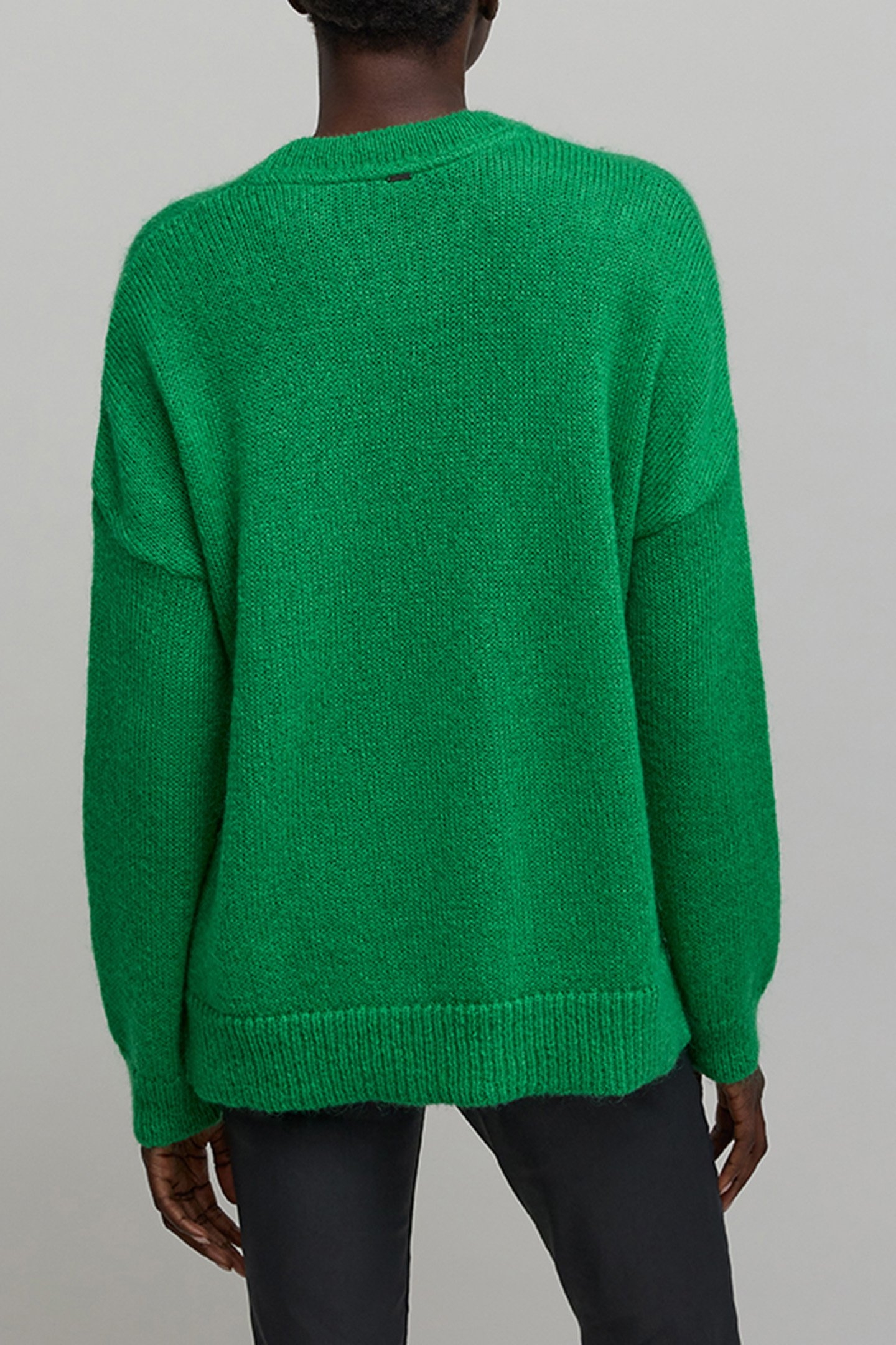 GREEN PRE-KNIT OVERSIZE SWEATER 2