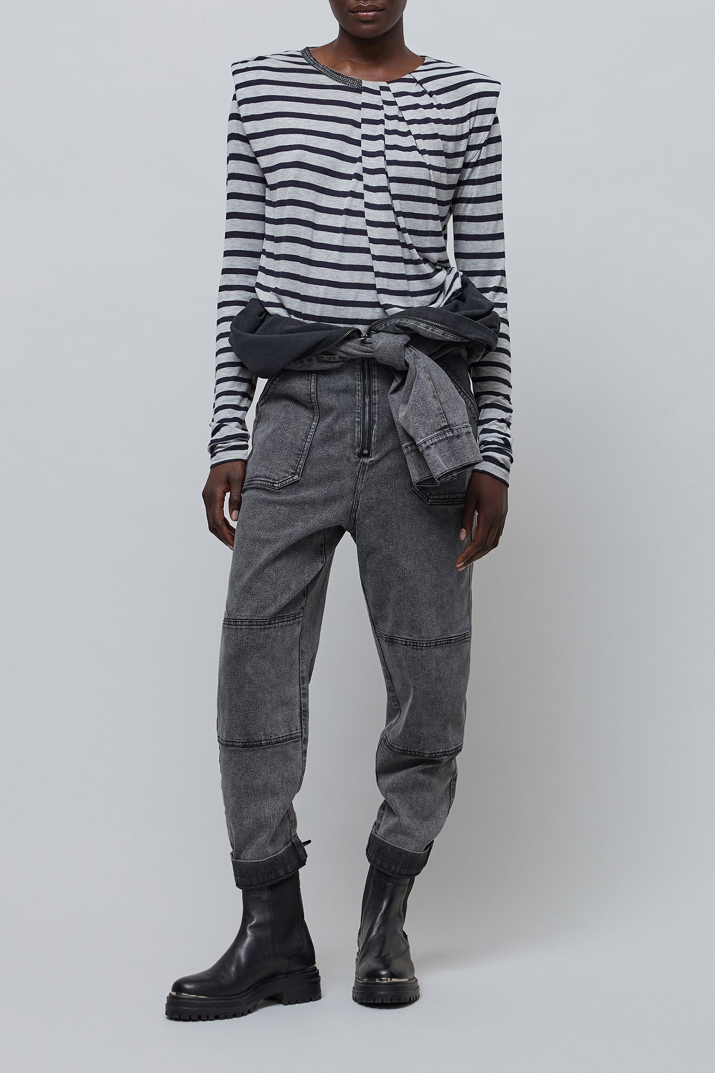 SAILOR T-SHIRT WITH ROUND NECK AND PEARLS 3