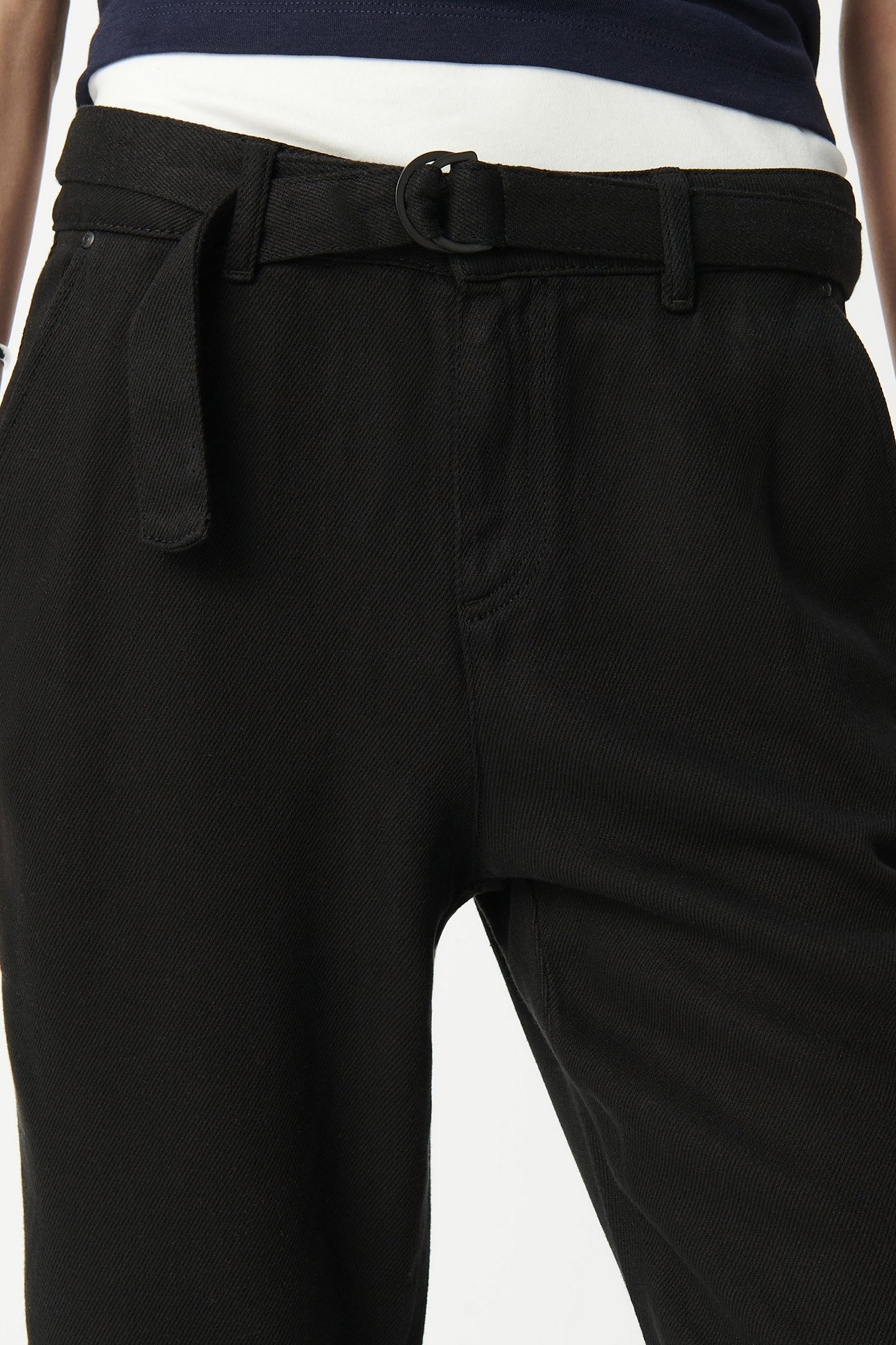 BELTED BLACK BAGGY JEANS IN LYOCELL® WOMEN 5