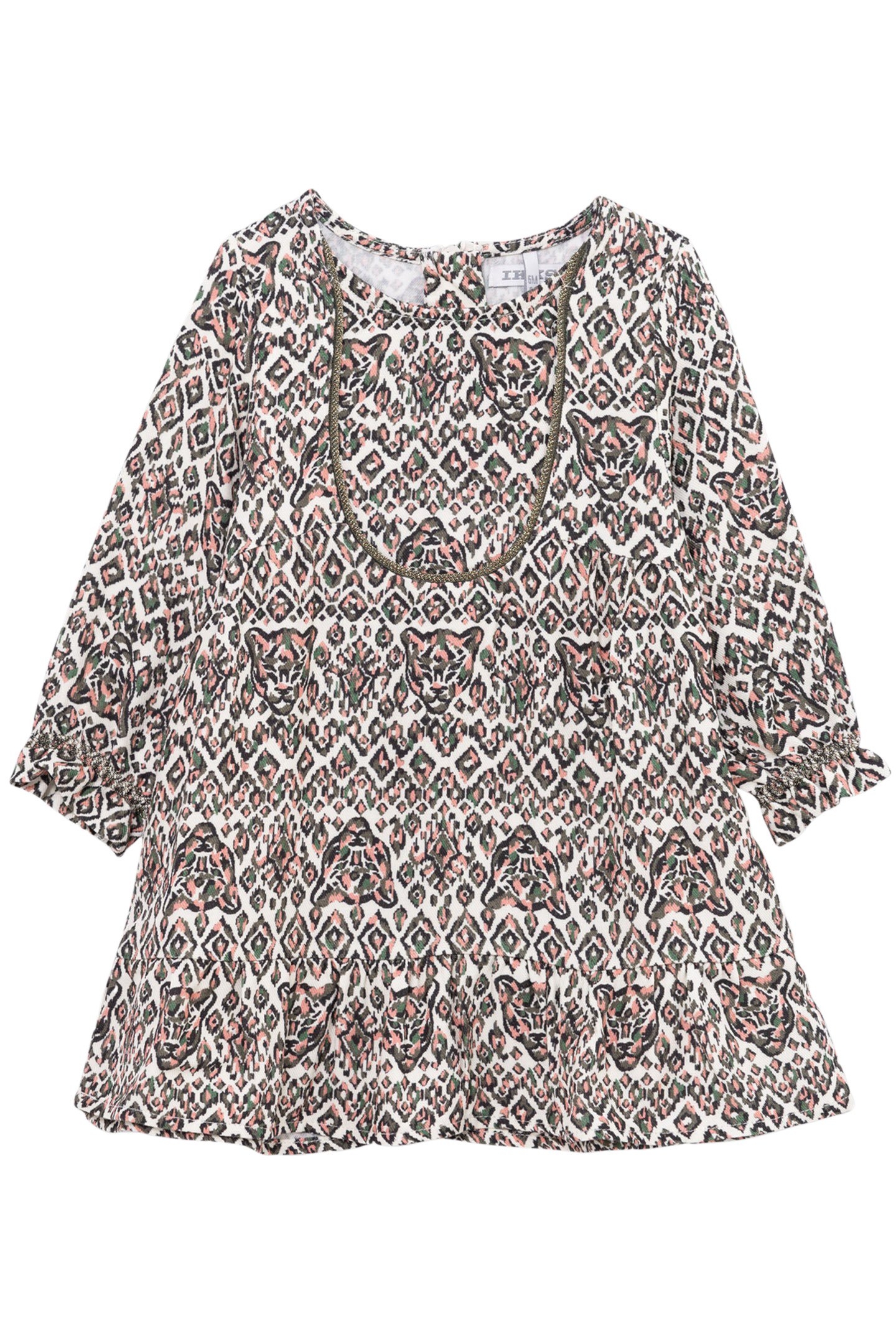 ECRU DRESS LENZING™ ECOVERO™ ETHNIC BABY GIRL 1