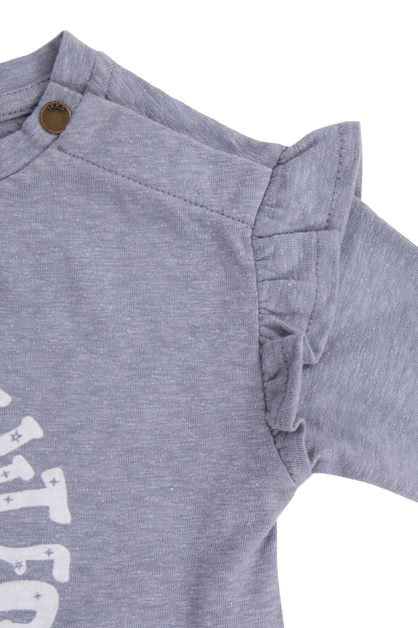 BLUE T-SHIRT FLOCKED WITH BABY GIRL MESSAGE 5