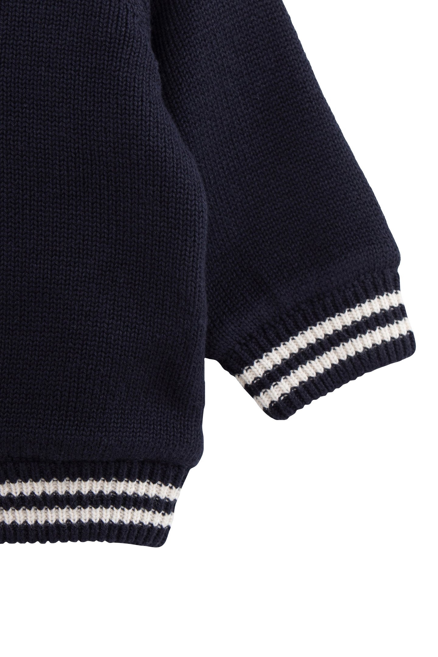 BABY BOY REVERSIBLE CAMEL AND NAVY CARDIGAN 5