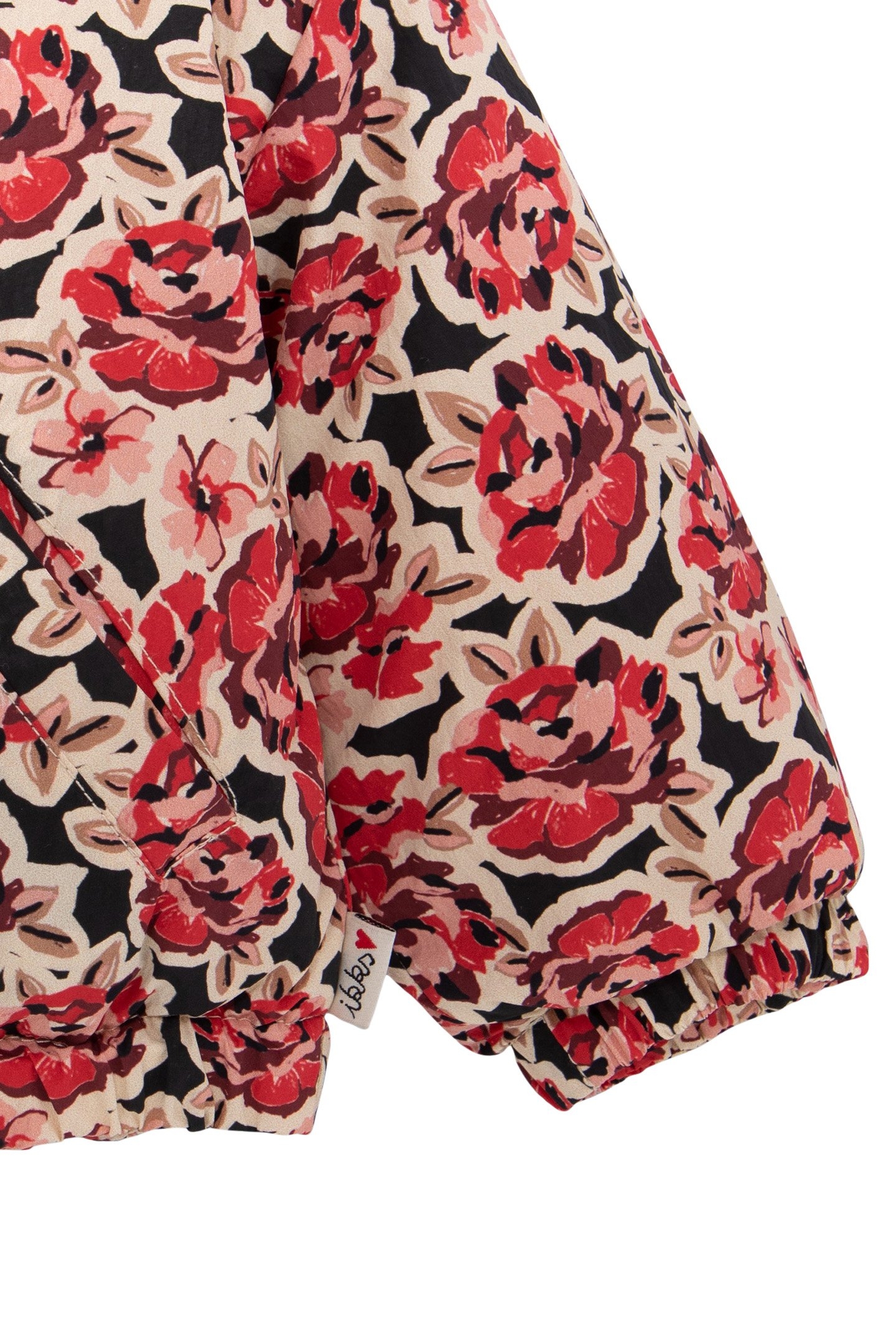 BABY GIRL MAXI PINK PRINT BLACK PADDED JACKET 5