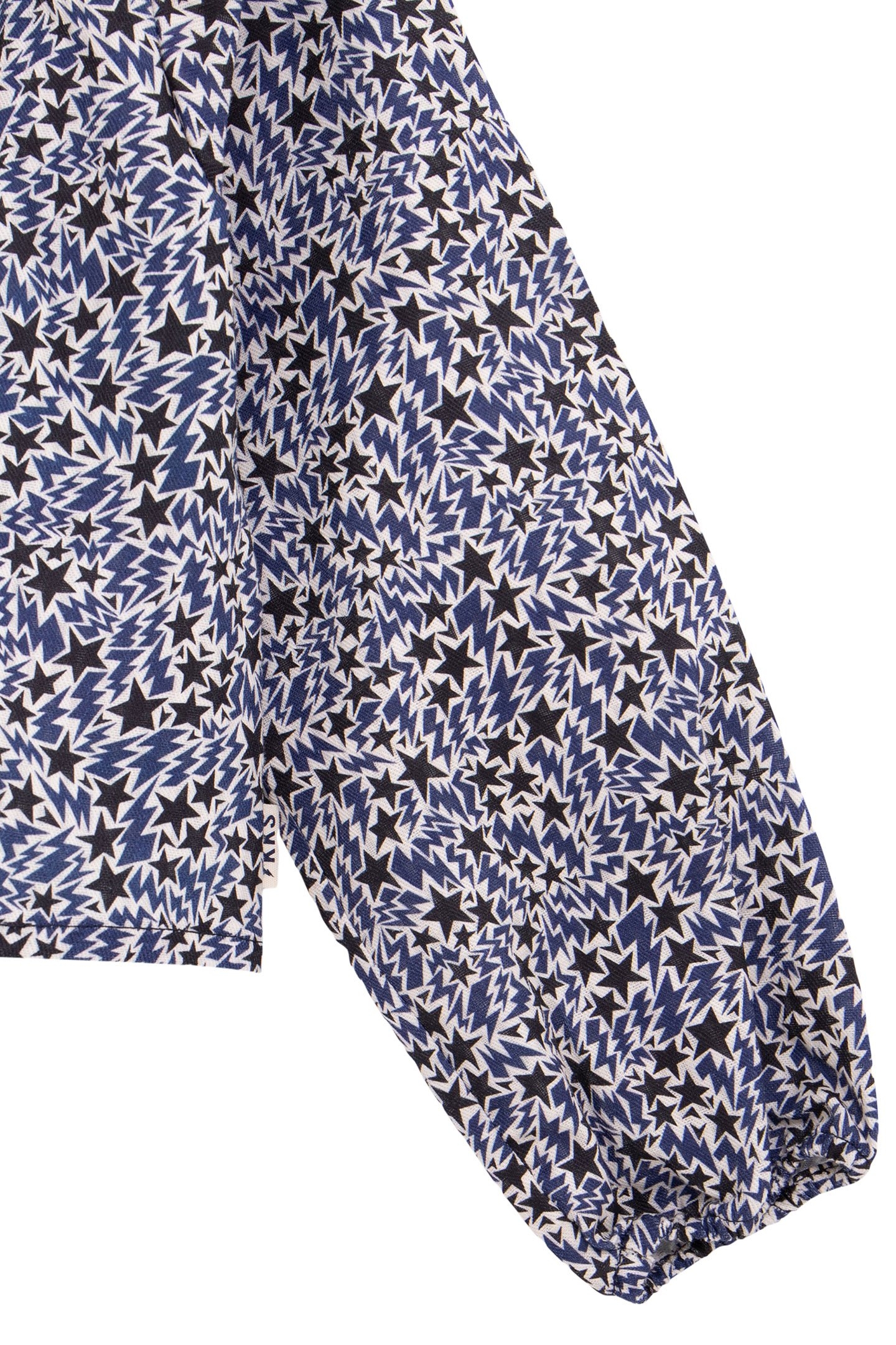 GIRL’S ECRU ORGANIC COTTON STARS-LIGHTNING PRINT BLOUSE 4