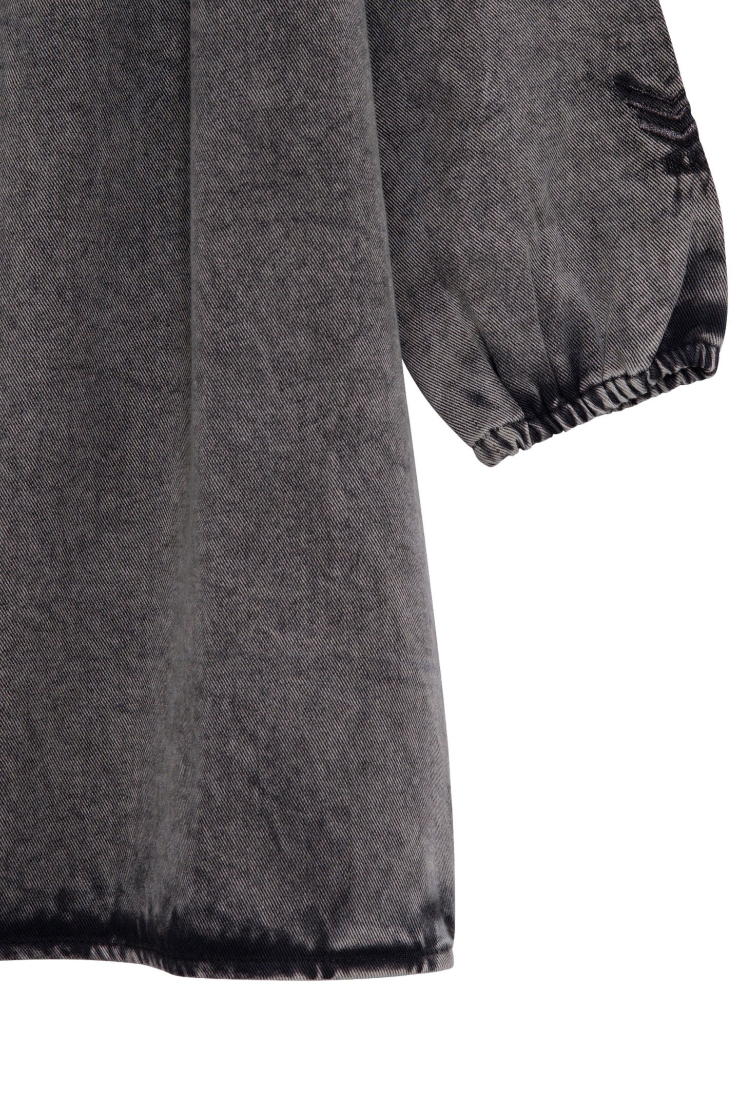 FADED BLACK GIRL'S DRESS WITH RUFFLES AND STUDS 4