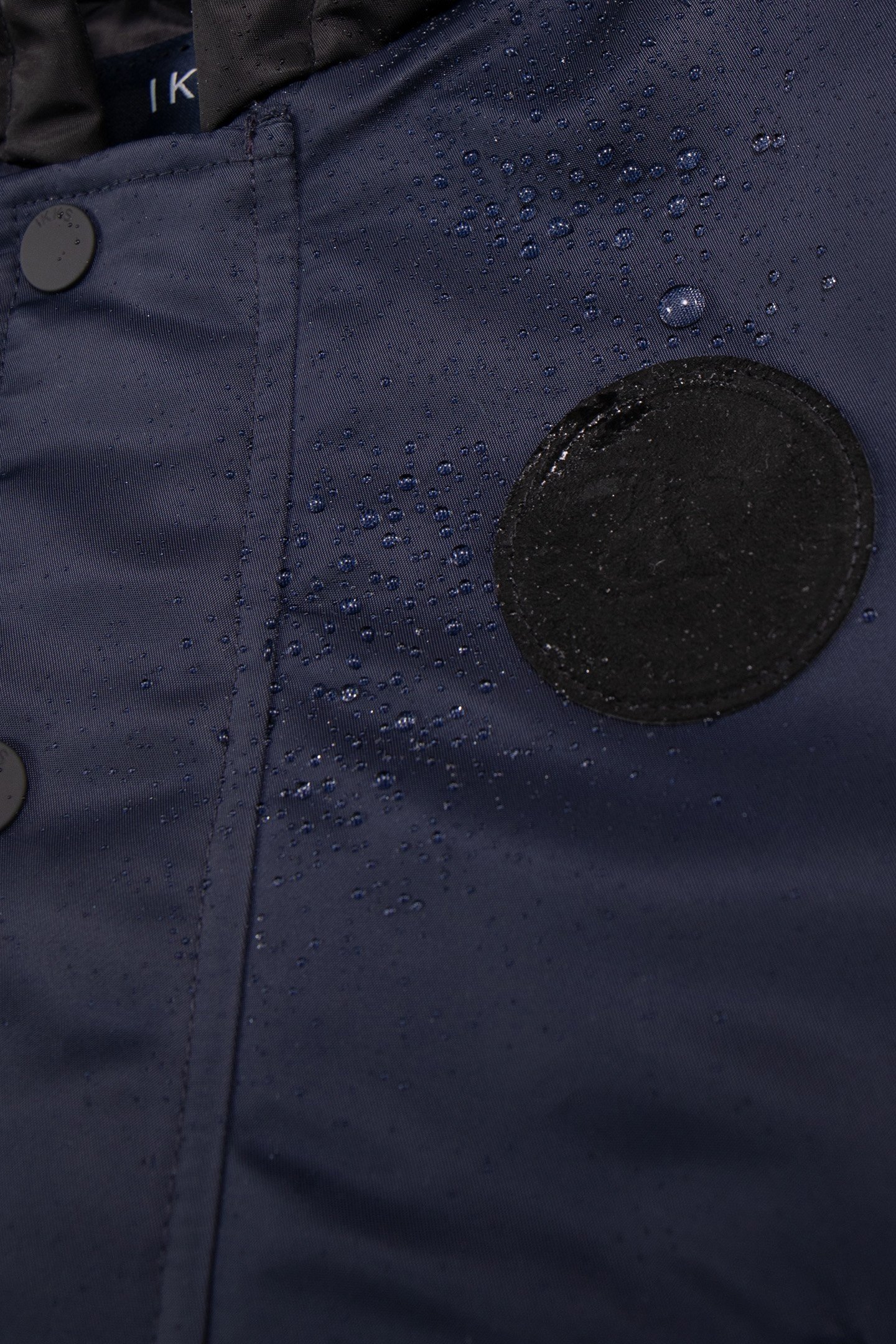 BOYS' NAVY HOODED JACKET WITH BLACK SLEEVES 8