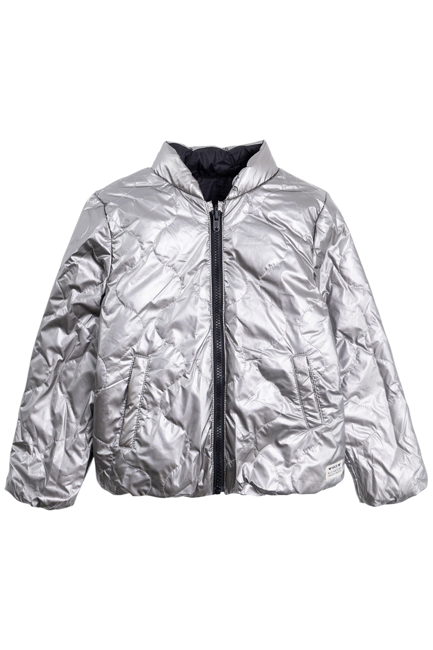GIRL'S 3-IN-1 KHAKI PARKA WITH SILVER QUILTED DOWN JACKET 5