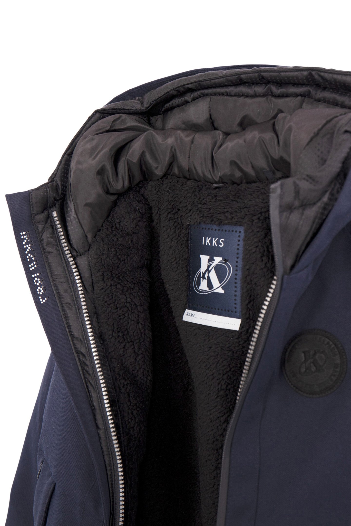 BOY'S 2-IN-1 NAVY JACQUARD PARKA JACKET 5