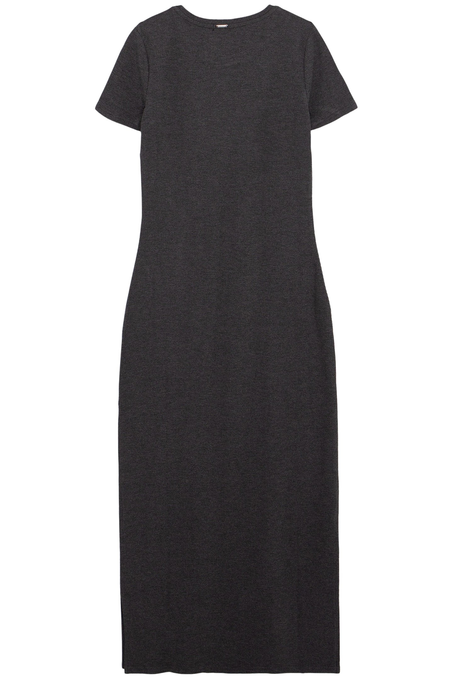 GIRL'S GREY RIB-KNIT TUBE DRESS 2