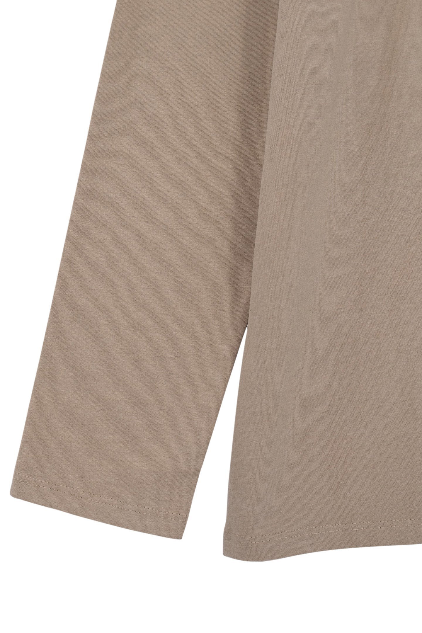 BOY'S BEIGE ORGANIC COTTON MAXI VISUAL BACK T-SHIRT 5