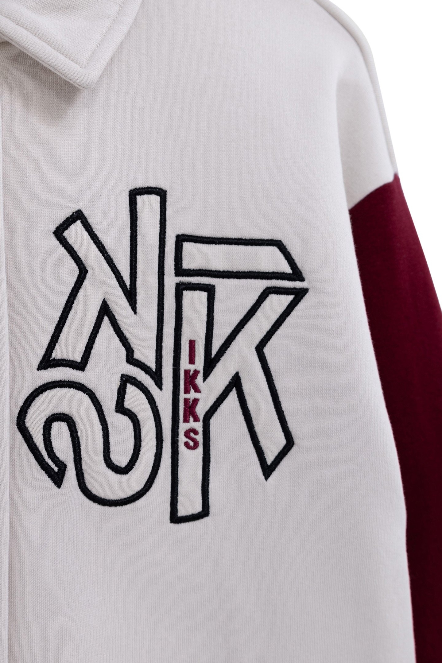 GIRL'S TWO-TONE BEIGE FLEECE BOMBER CARDIGAN 5