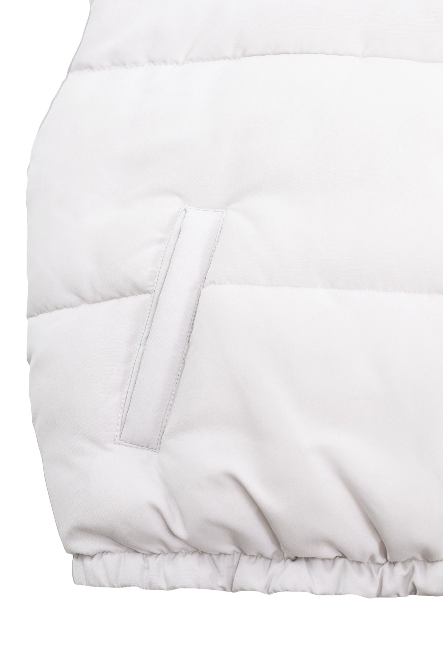 GIRL'S ECRU SLEEVELESS DOWN JACKET 5