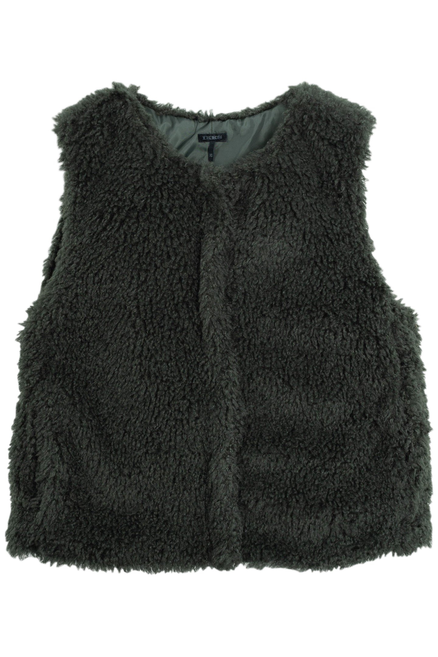 GIRL'S 2-IN-1 KHAKI DOWN JACKET WITH SHERPA VEST 4