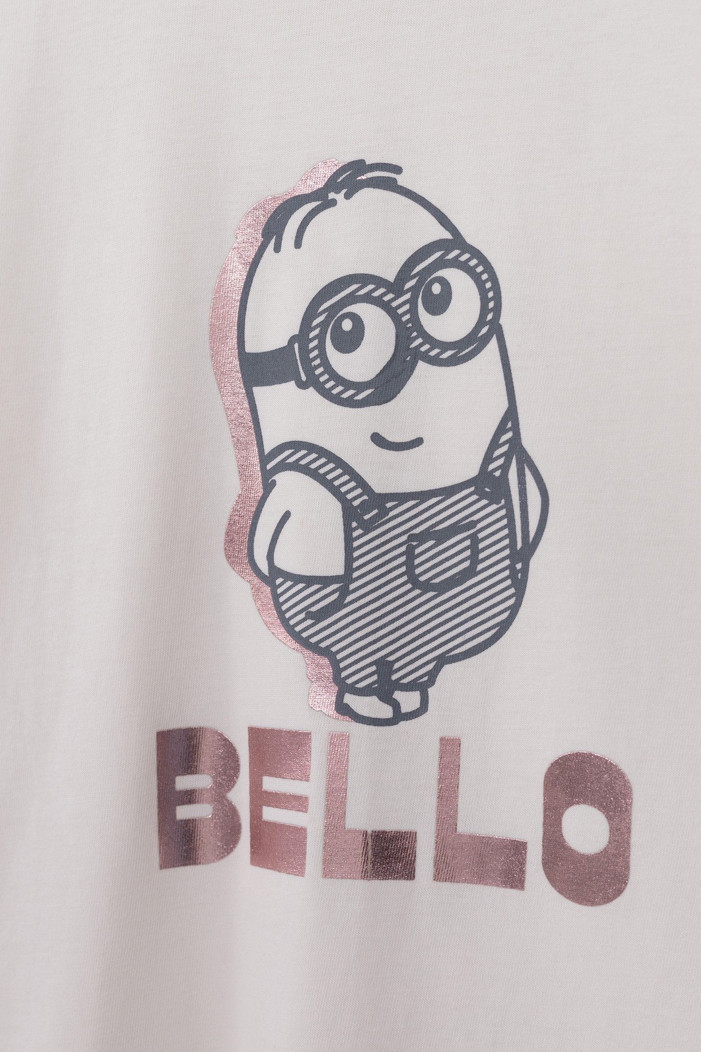 ORGANIC COTTON T-SHIRT WITH MINIONS MESSAGE FOR GIRLS 6