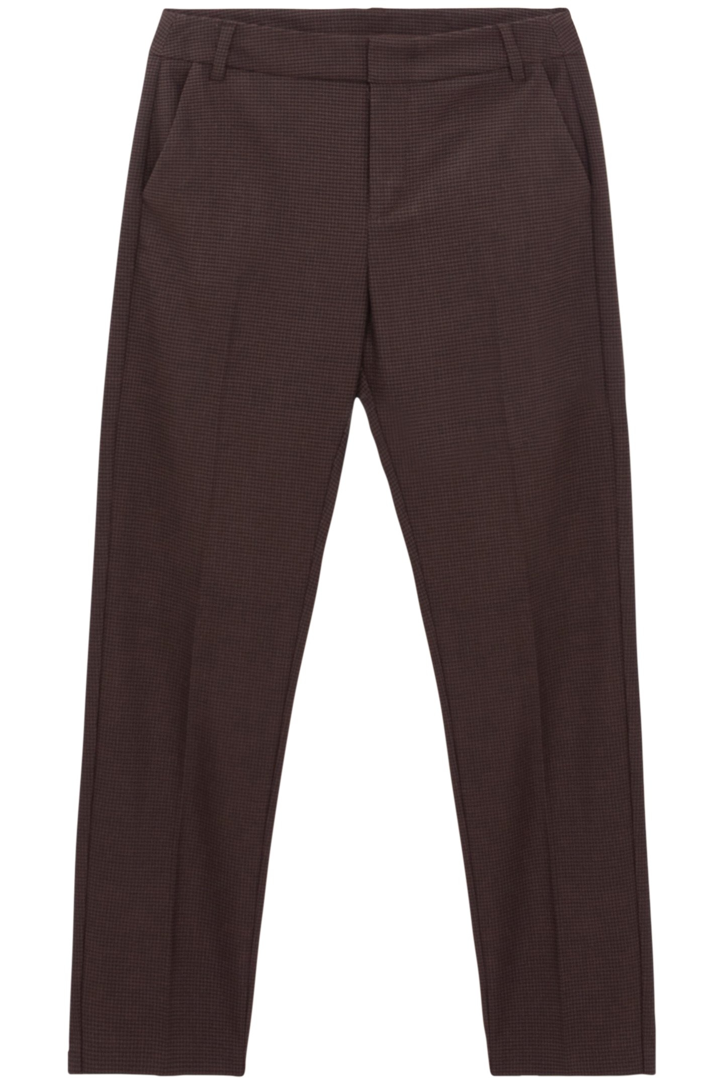 CAMEL HOUNDSTOOTH SUIT TROUSERS 3