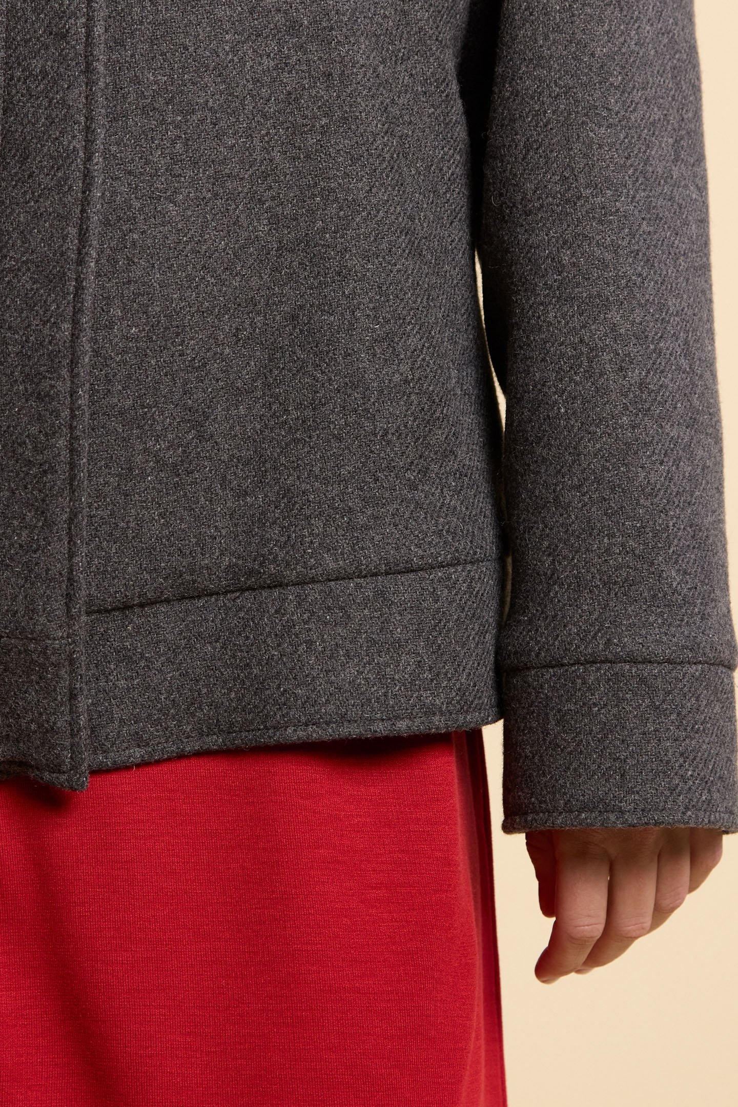 CHARCOAL VARSITY-STYLE COAT 5