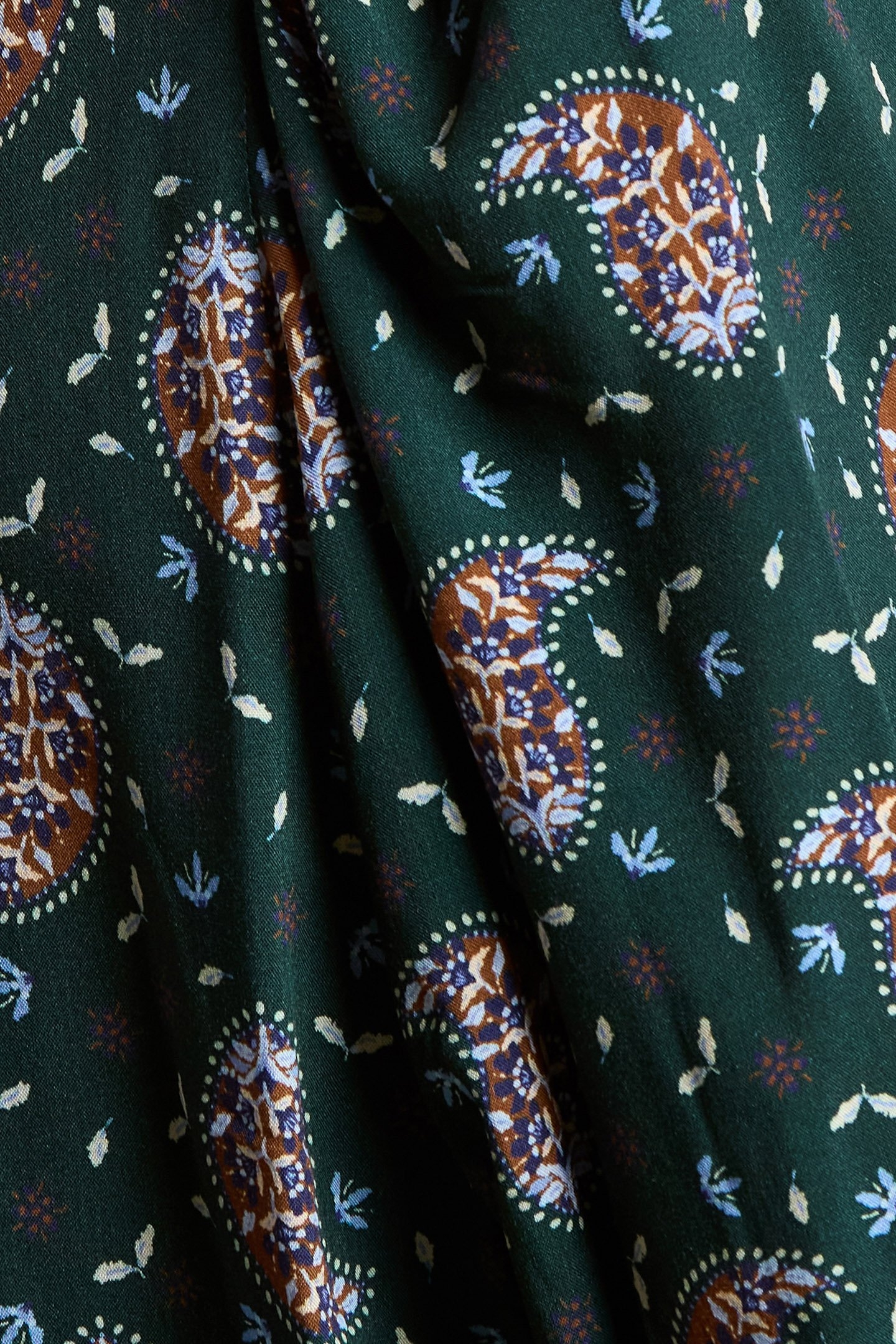 MIDNIGHT GREEN PAISLEY BLOUSE 8