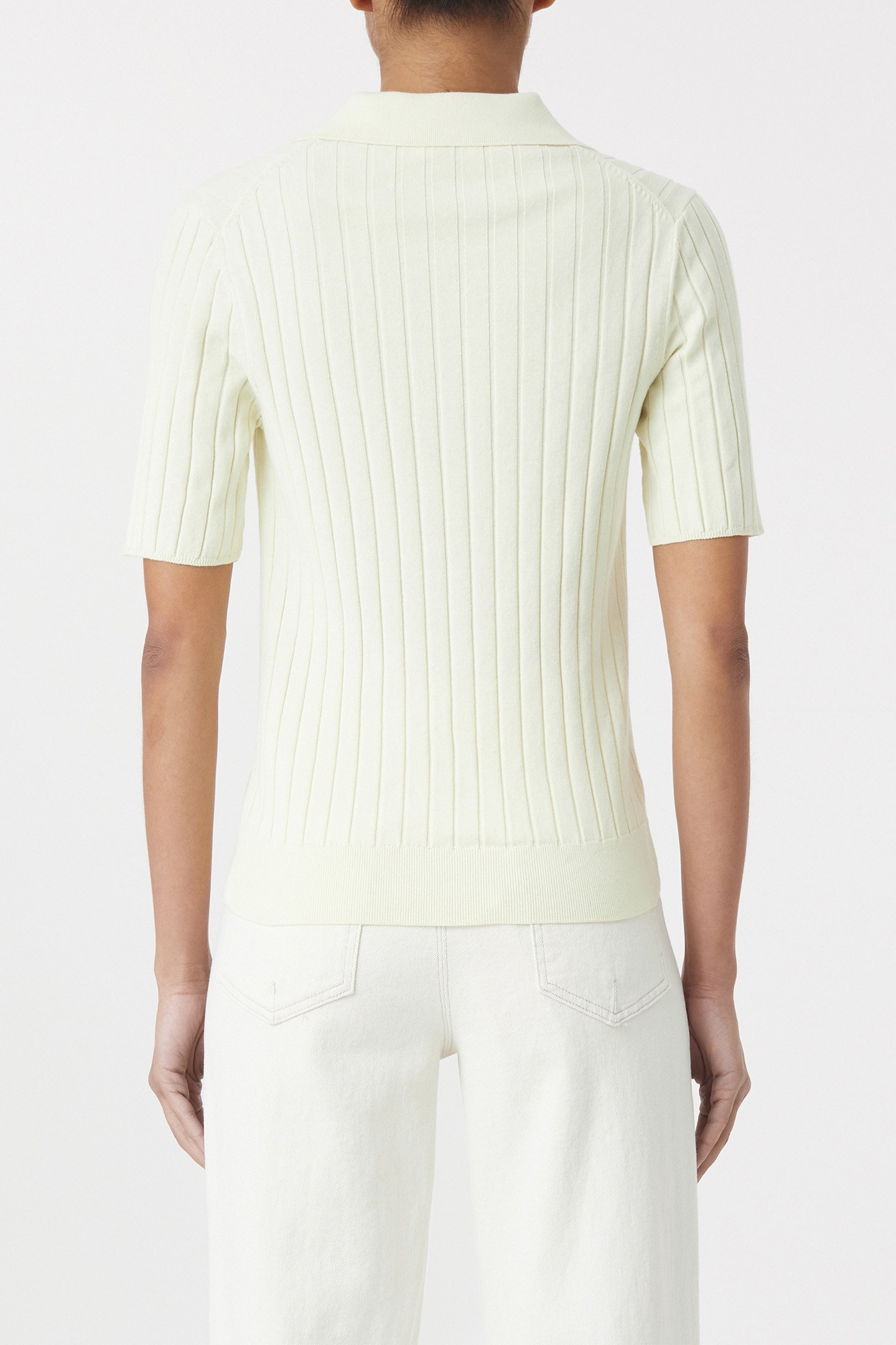 KNITTED POLO KNITS YELLOW ORCHID 2