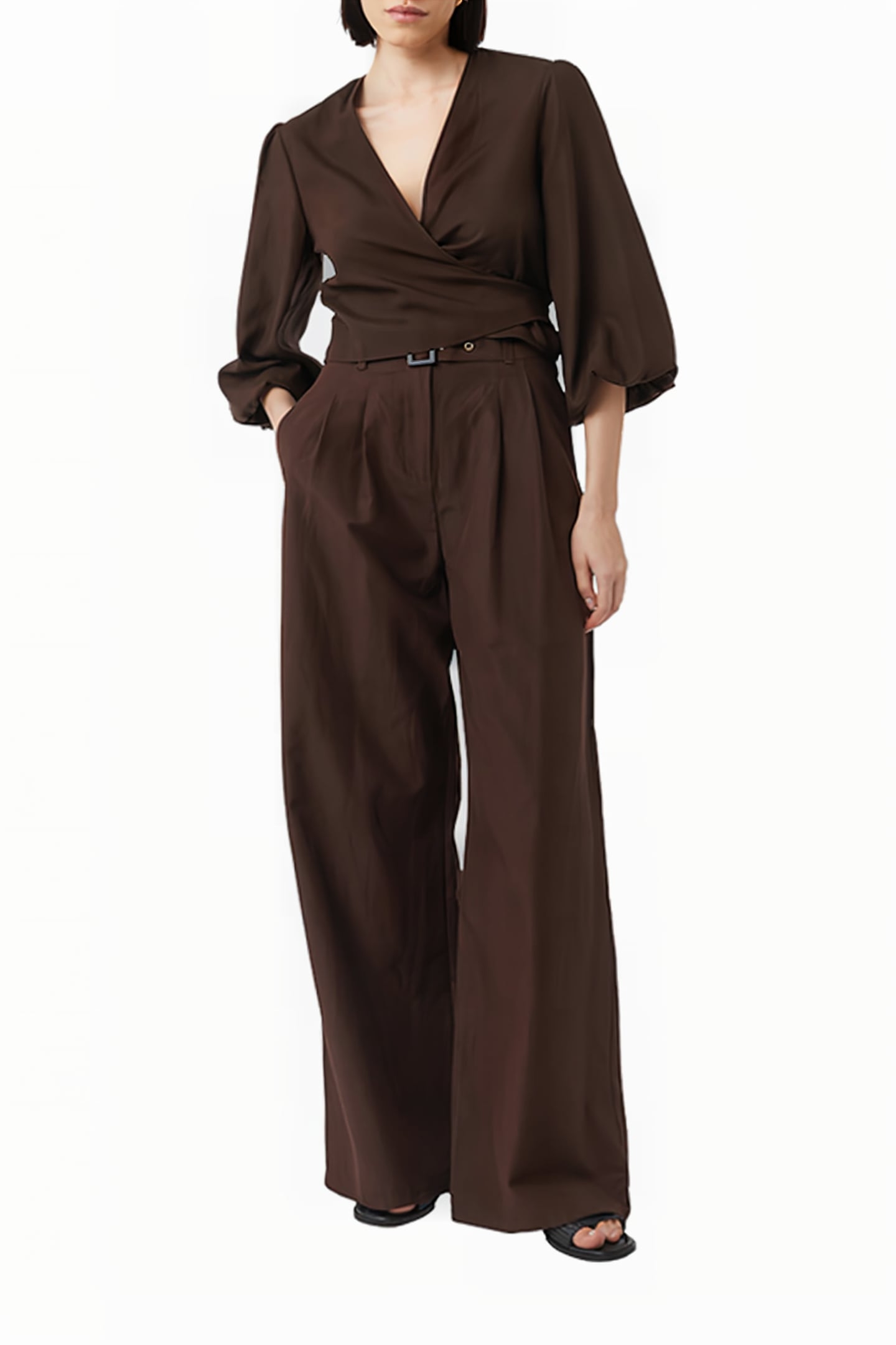 COMMA PANTS BROWN 2