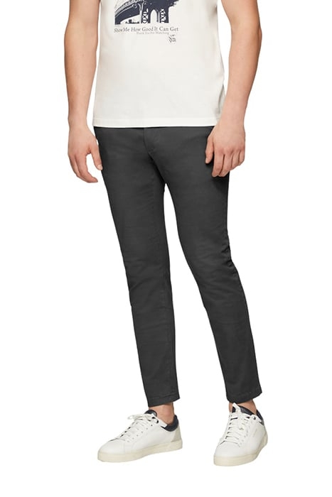 S.OLIVER PANTS GREY/BLACK 1