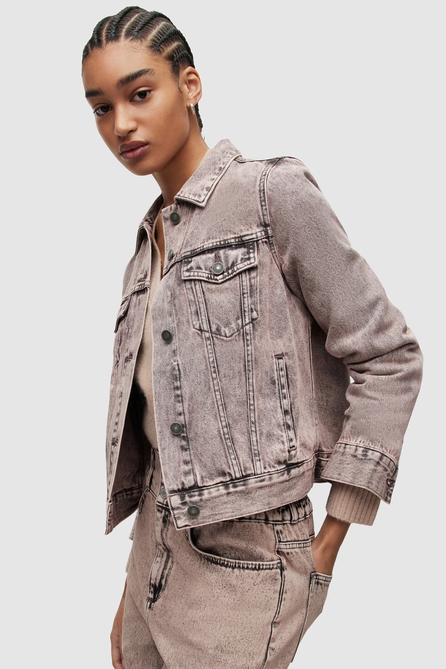 HAY DENIM JACKET WASHED PINK 6