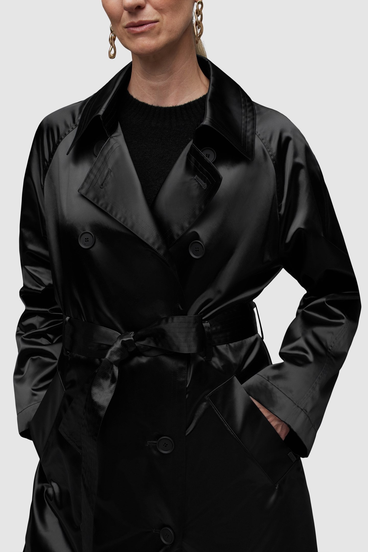 ELLTEE TONI TRENCH BLACK 7