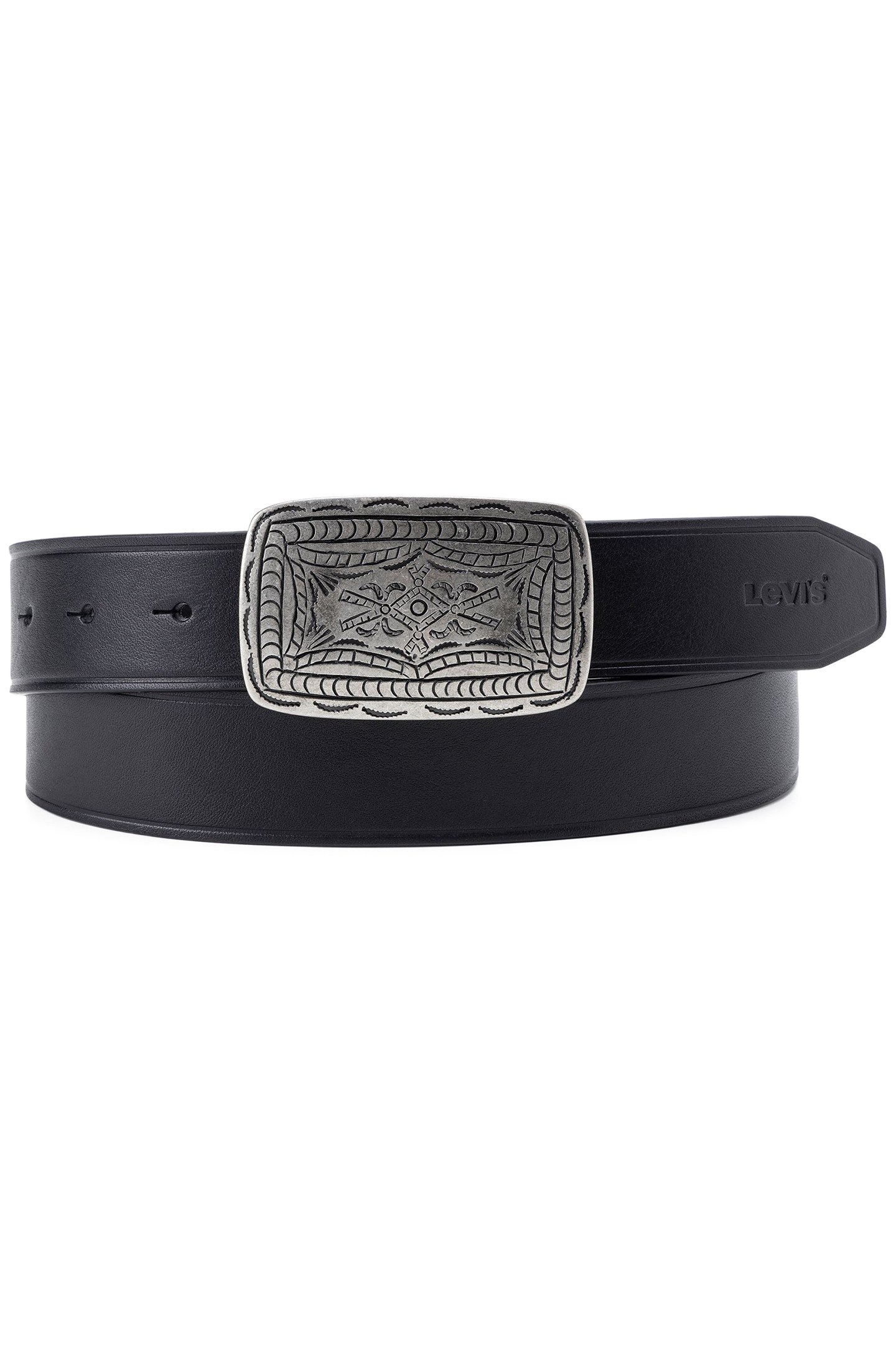 WESTERN PLAQUE BELT IN BLACK 1