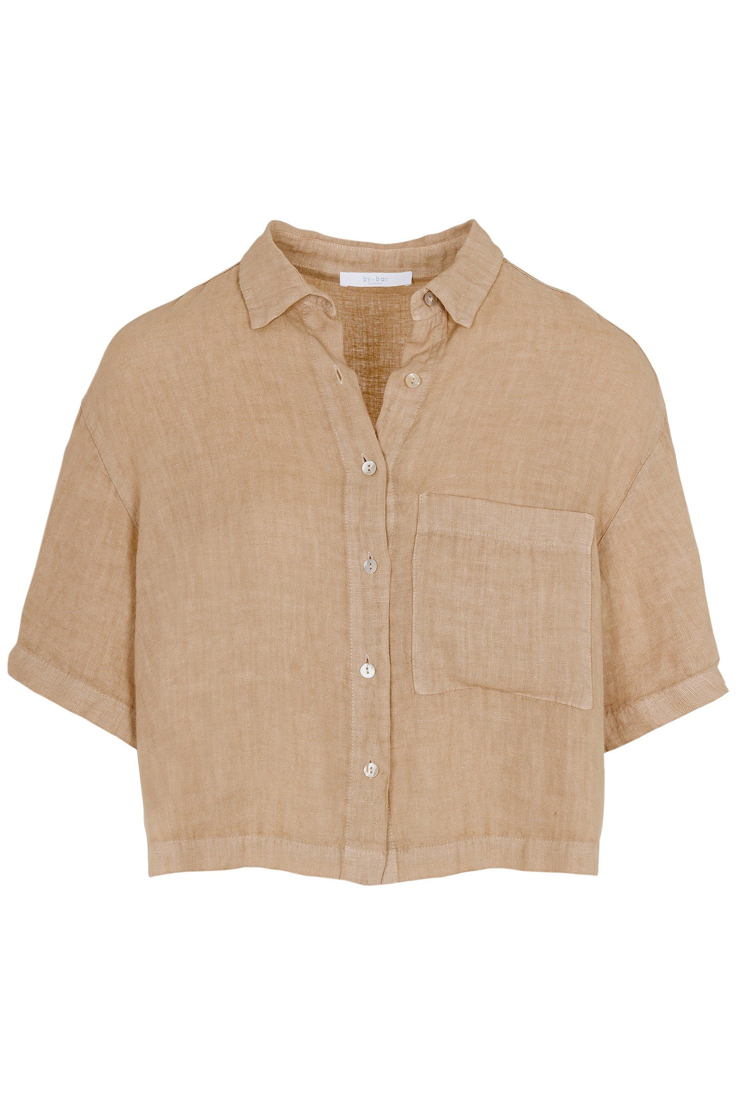 CRIS LINEN BLOUSE LATTE 4