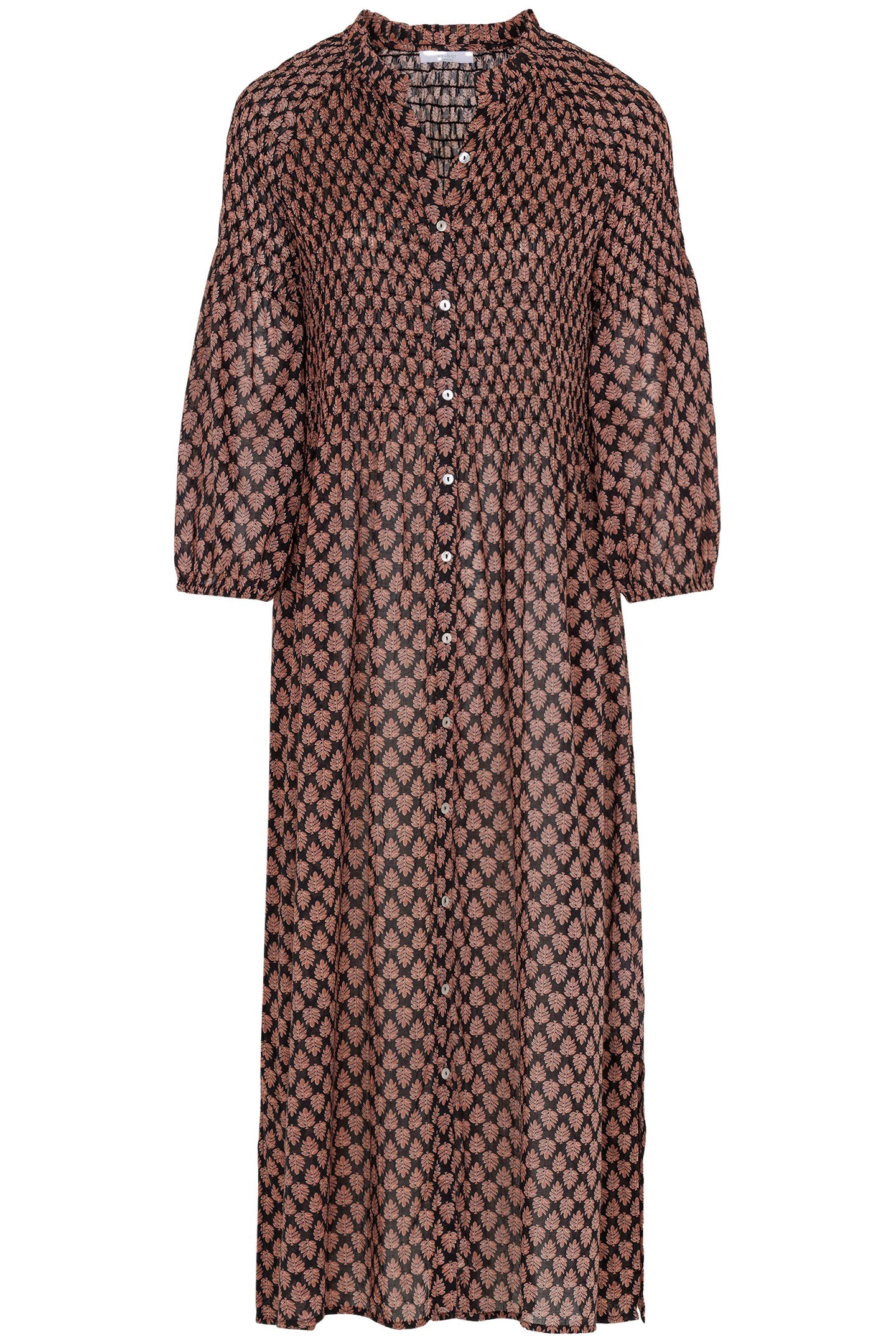 LOULOU LEAF DRESS LEAF PRINT 3