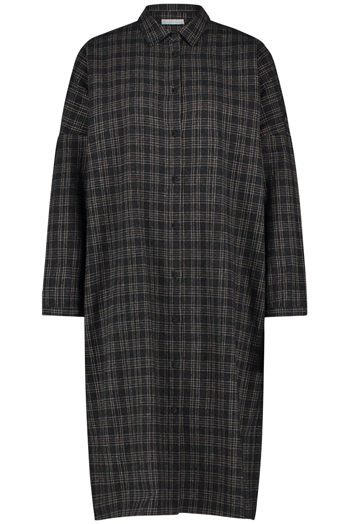 SMALL CHECK DRESS CARAMEL 3