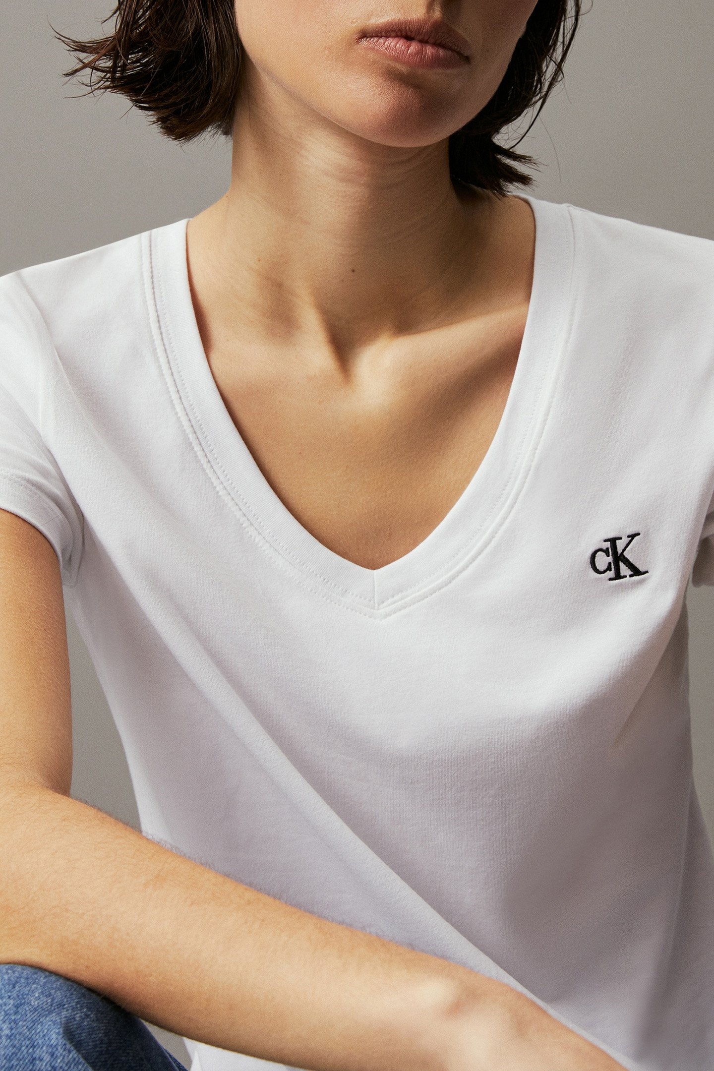 CK EMBROIDERY STRETC BRIGHT WHITE 5