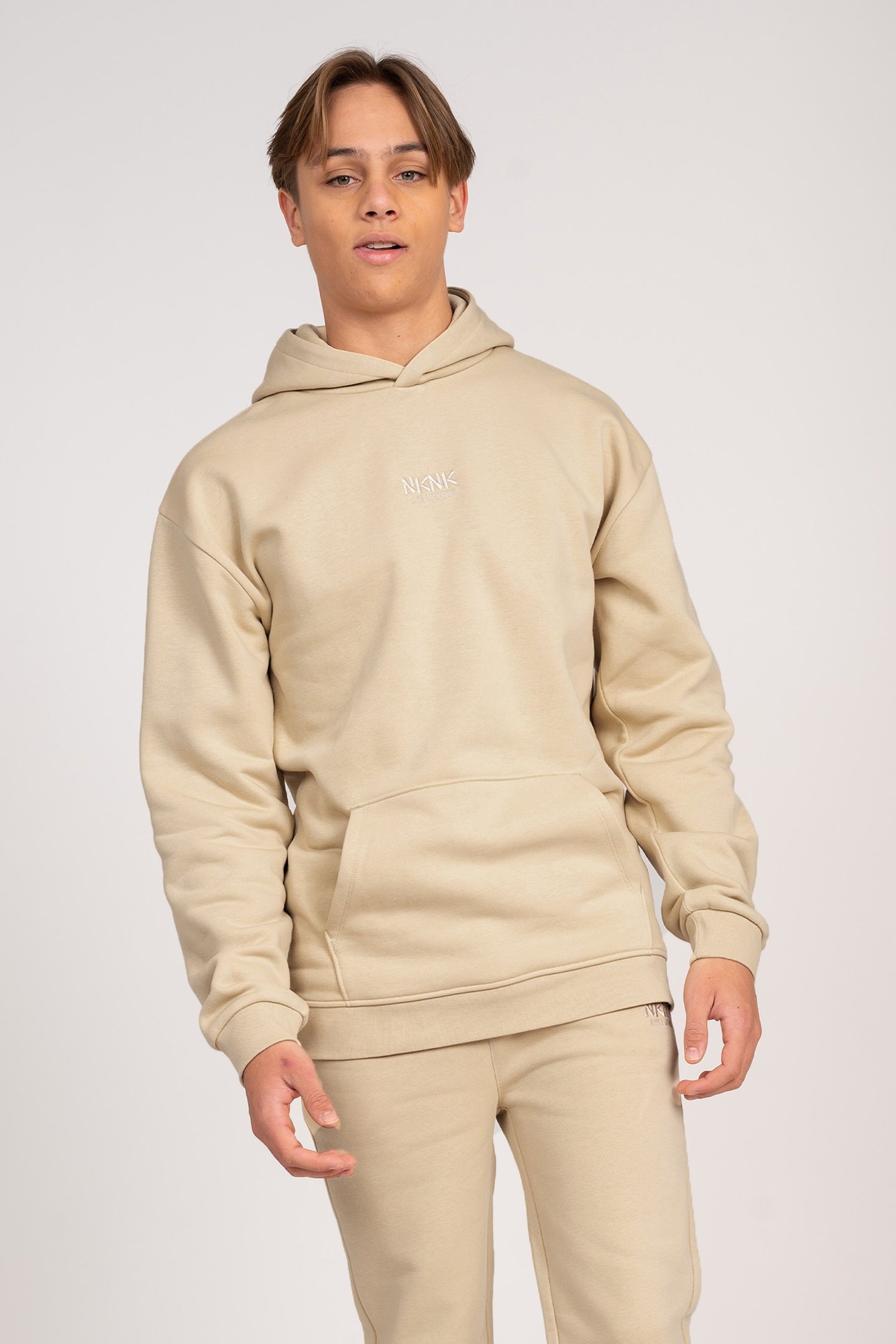 STATEMENT HOODIE GRAIN BROWN 1
