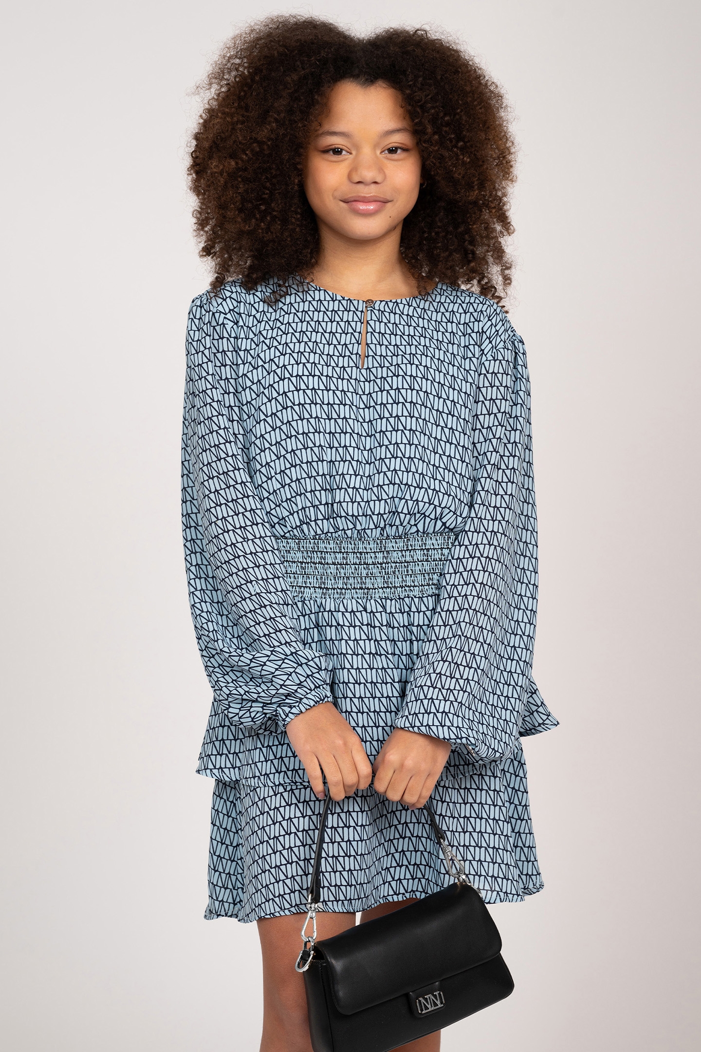 LEIGHTON LOGO DRESS SKY BLUE 1