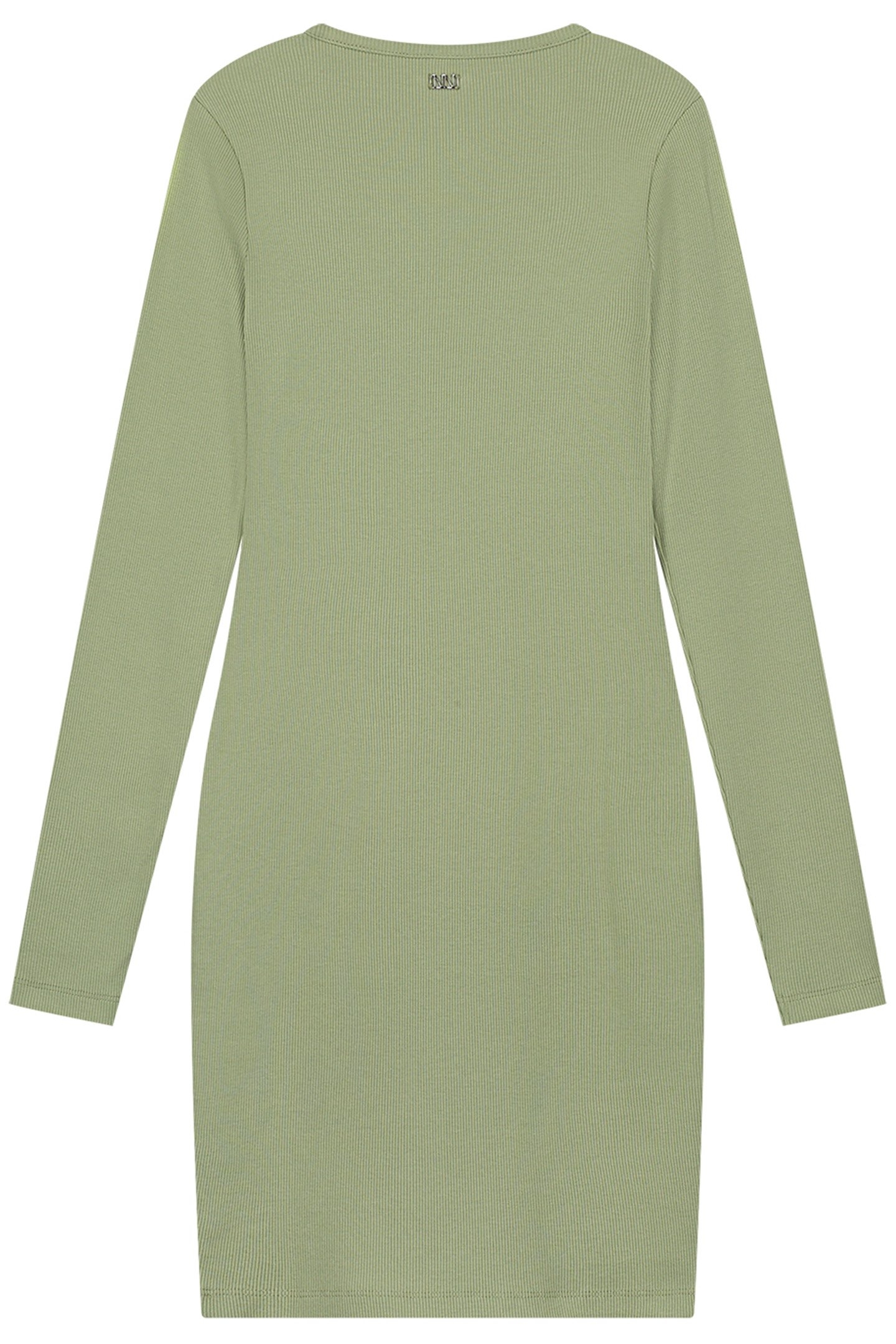 PRESLEY RIB DRESS CROCODILE GREEN 3