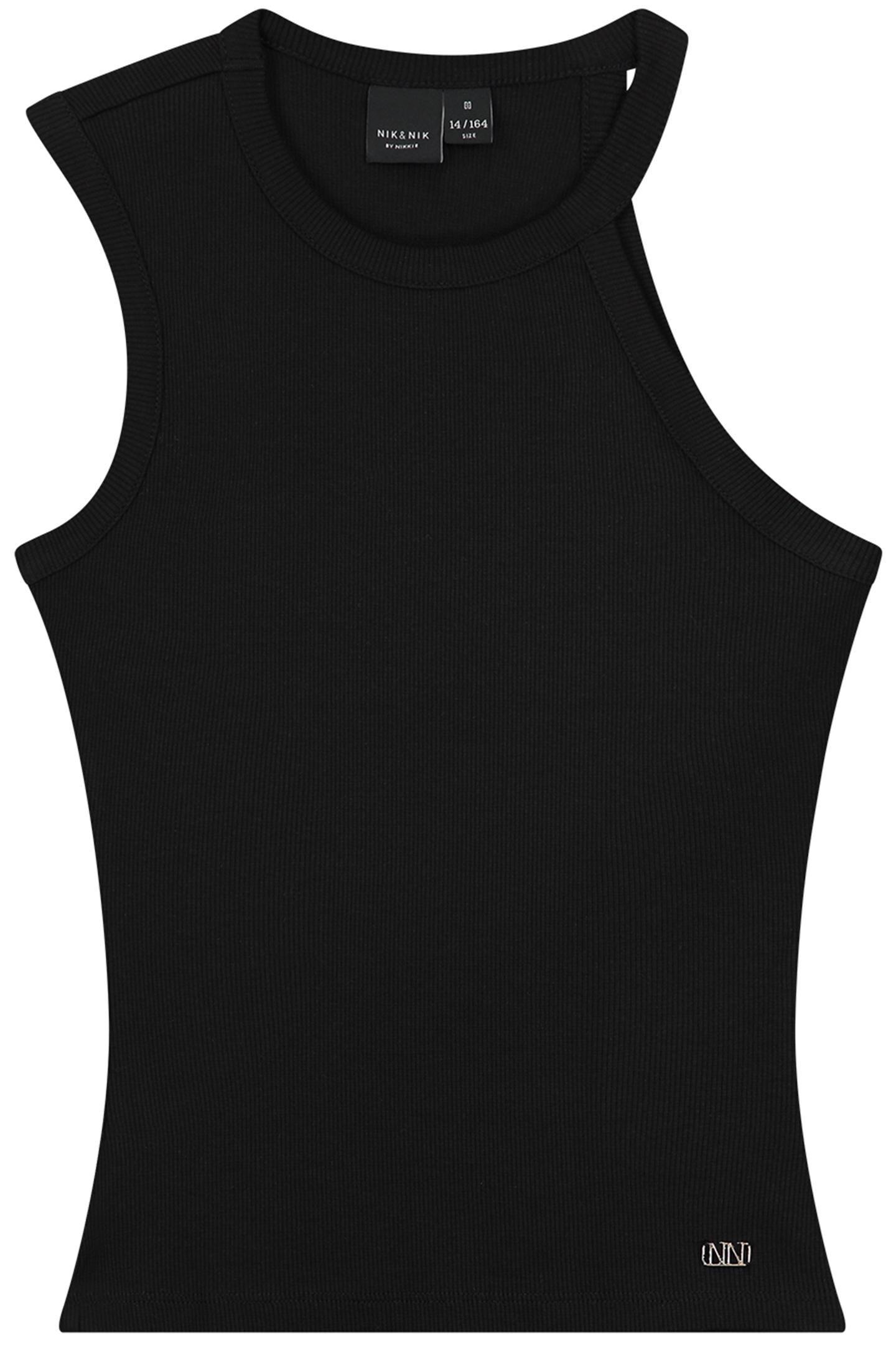 SHOULDER RIB TOP BLACK 2