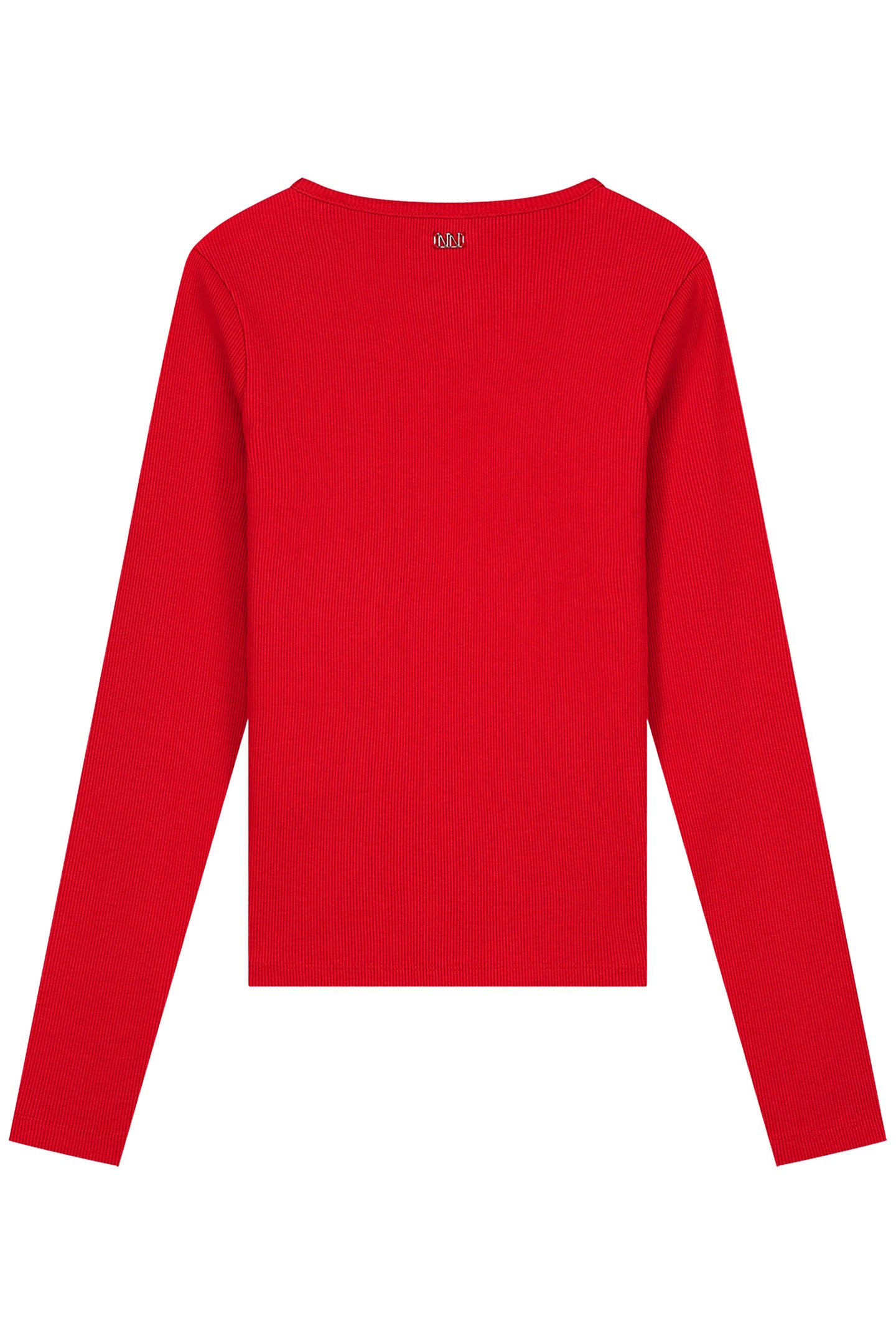 PRESLEY LS RIB TOP RUBY RED 3